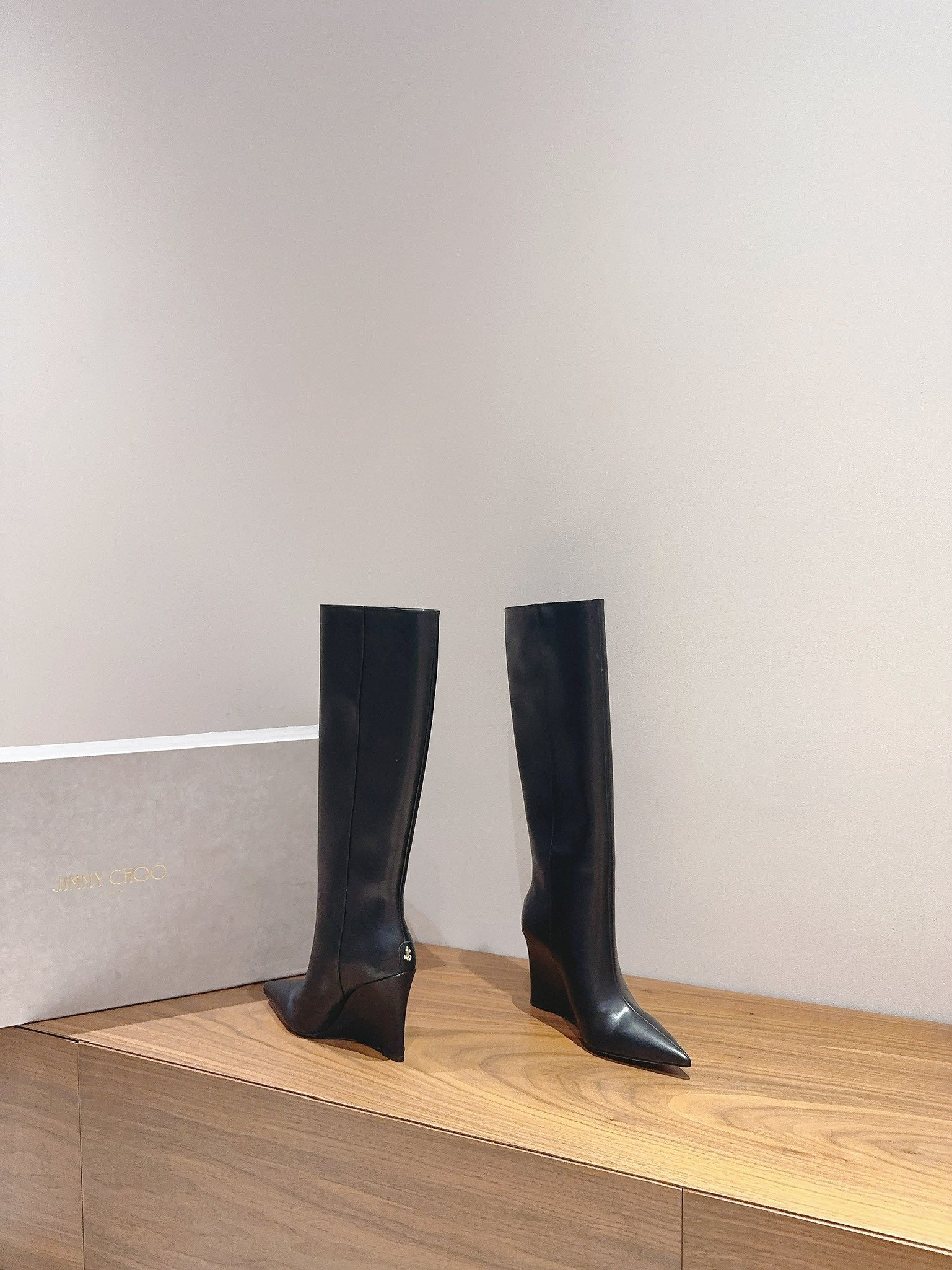 Jimmy Blake Long Boots 110mm Black Cowhide 420129