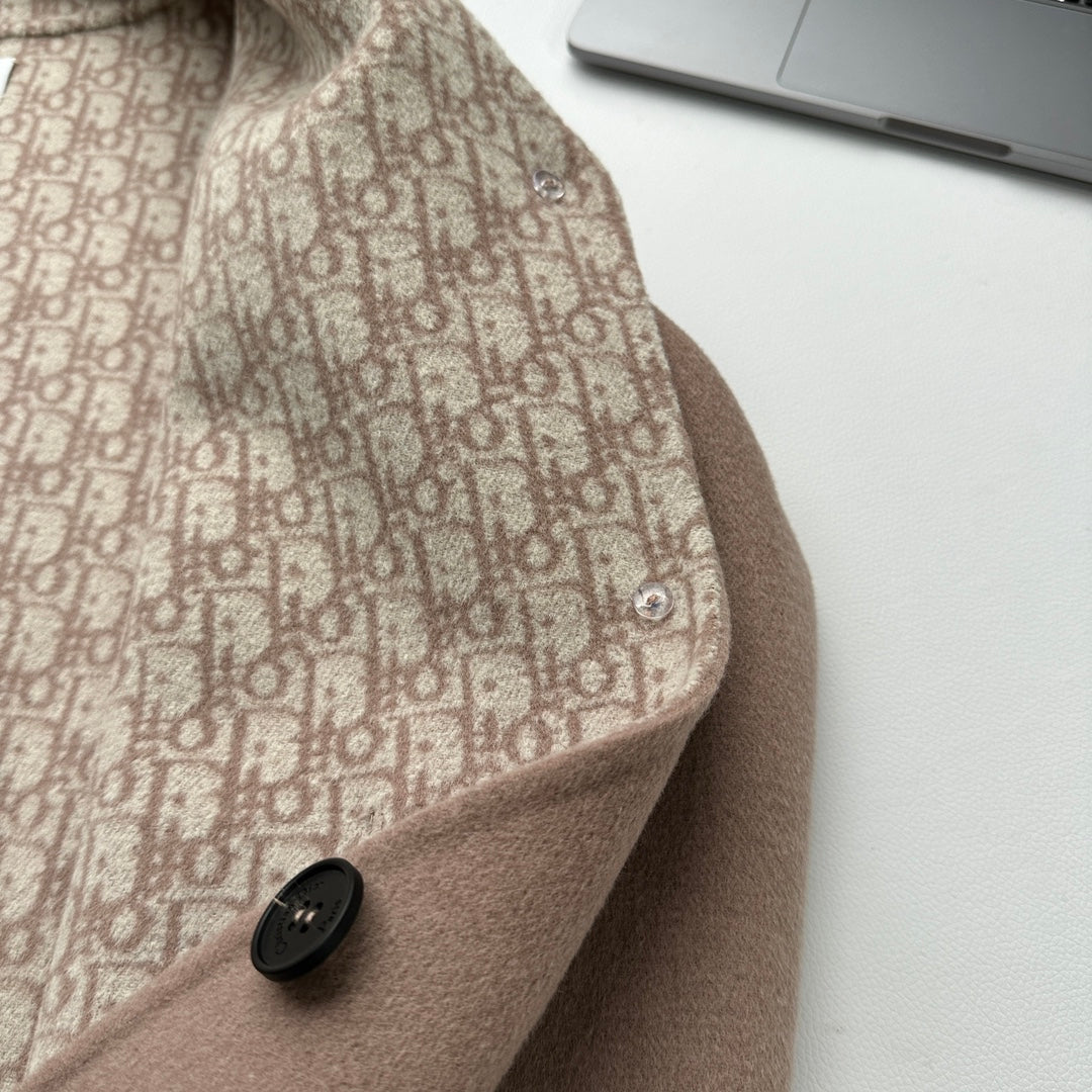 CD 26s V Neck Wool Jacket Beige Oblique Wool 429310
