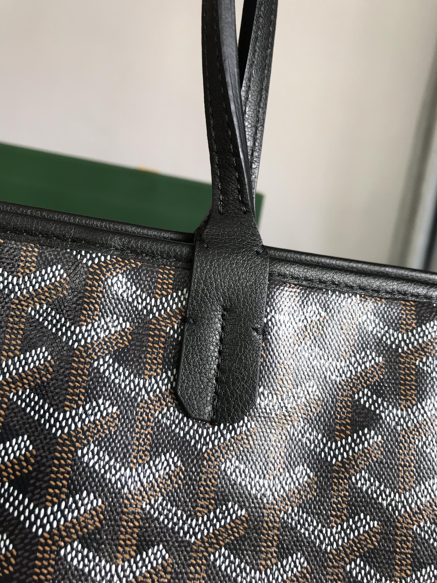Goyard Artois PM Bag 35cm Black Canvas & Calfskin
