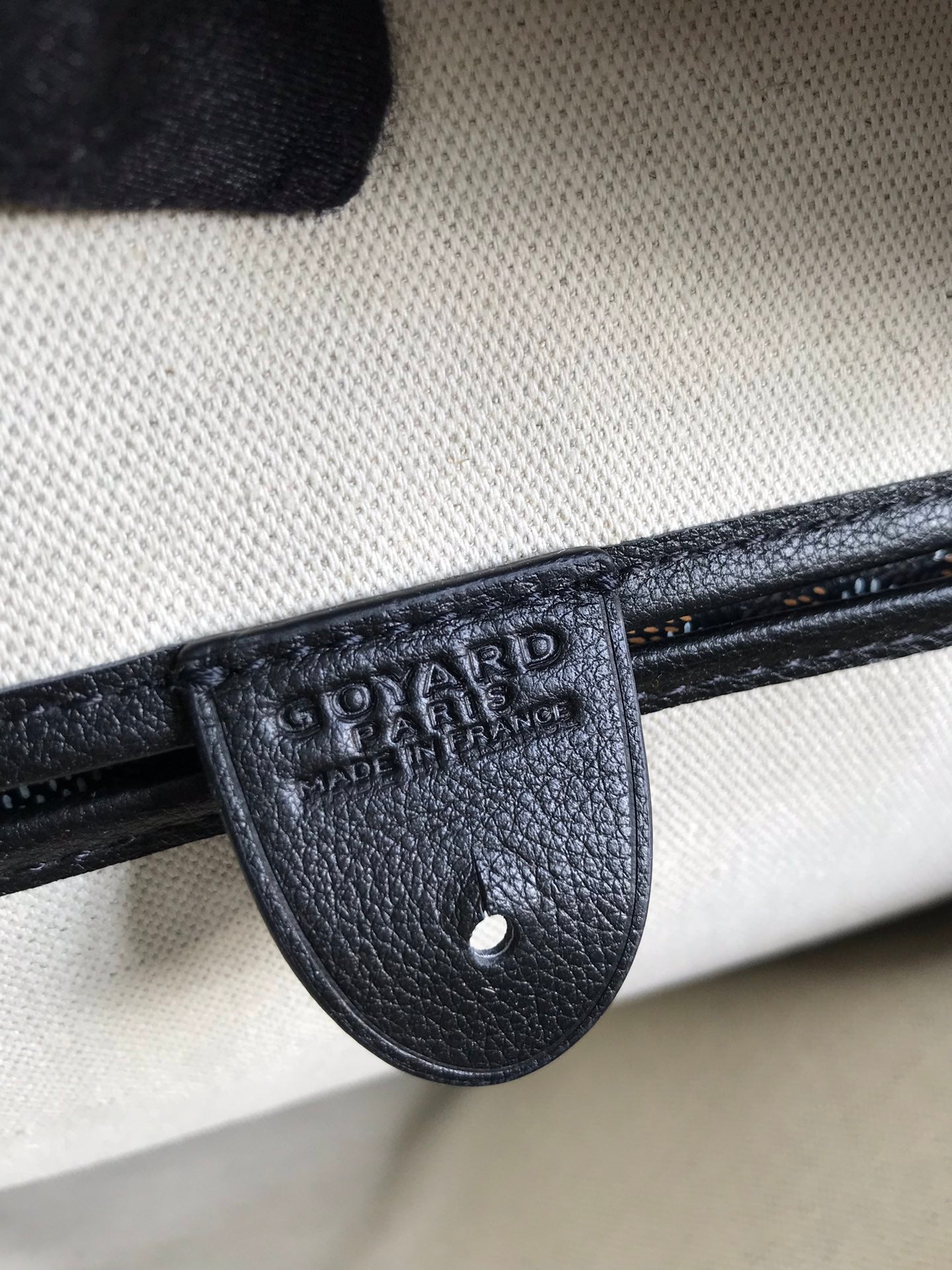 Goyard Artois PM Bag 35cm Black Canvas & Calfskin