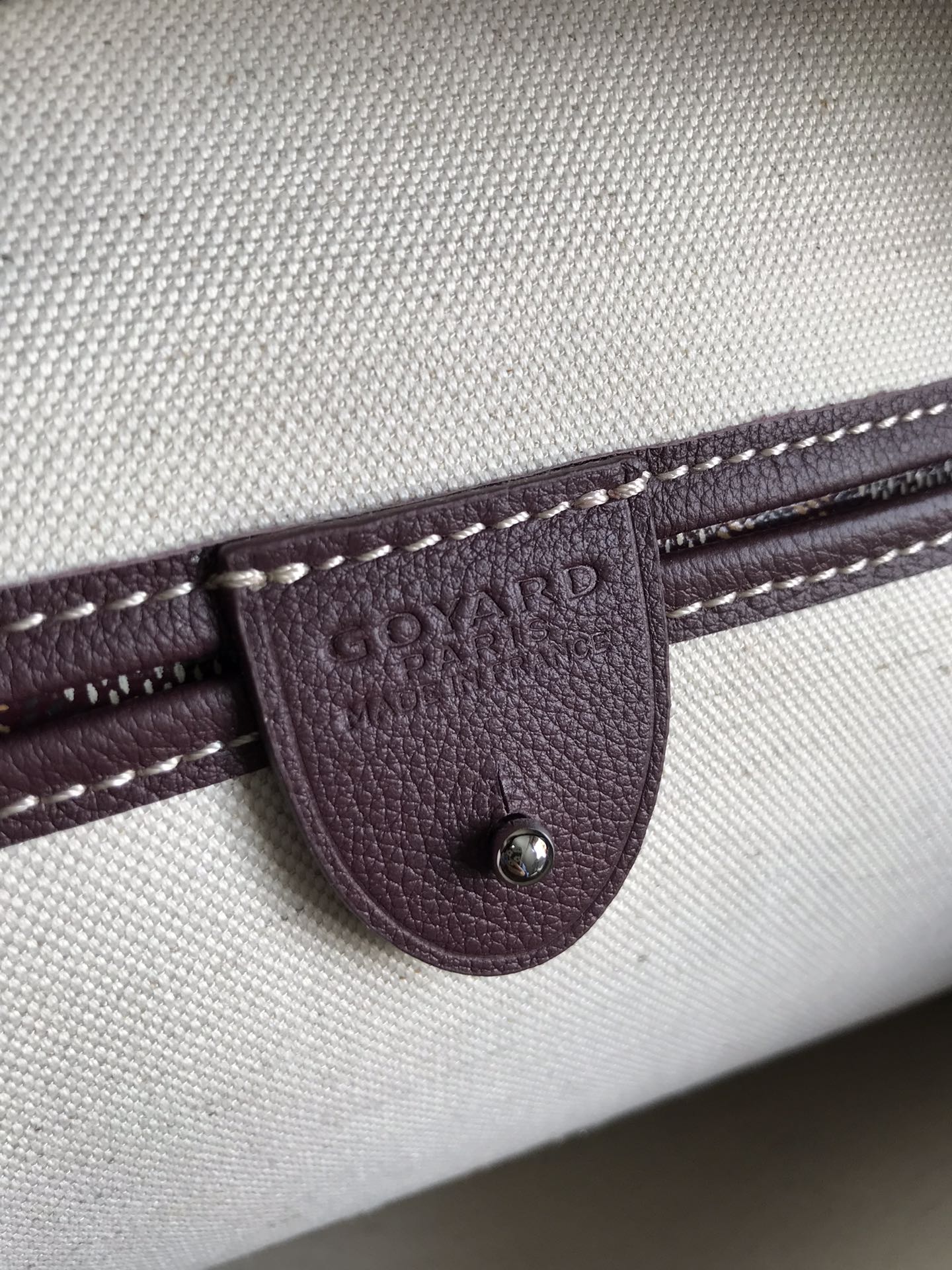 Goyard Artois PM Bag 35cm Burgundy Canvas & Calfskin