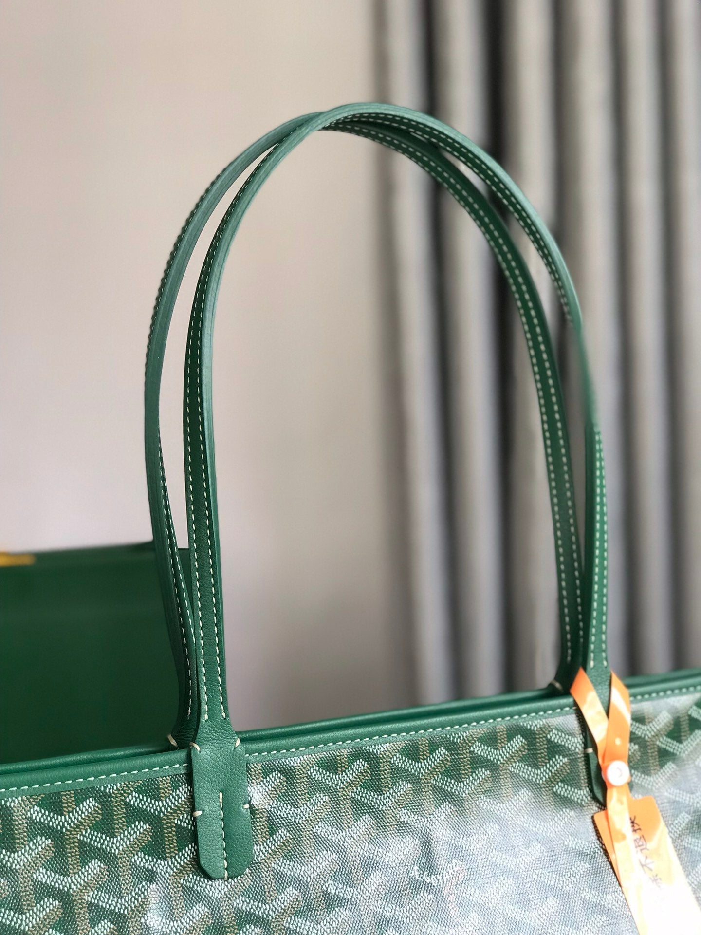 Goyard Artois PM Bag 35cm Green Canvas & Calfskin