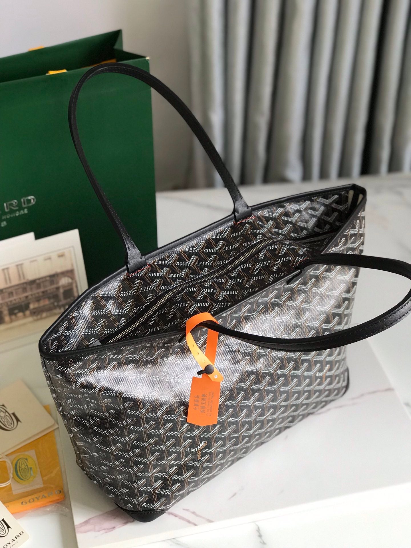 Goyard Artois Bag 30cm Black Canvas & Calfskin