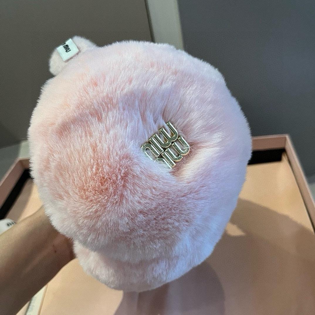 Miu Earmuffs Light Pink Fur 490481