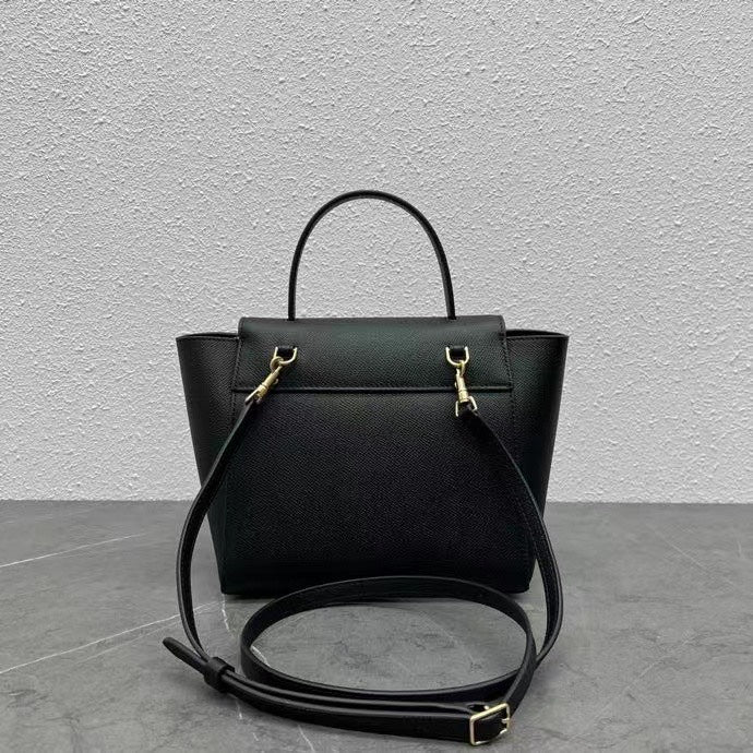 Celine  Nano Belt Bag Black Grain Leather