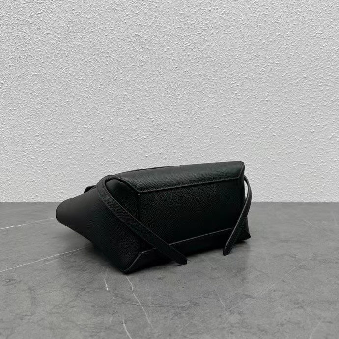Celine  Nano Belt Bag Black Grain Leather