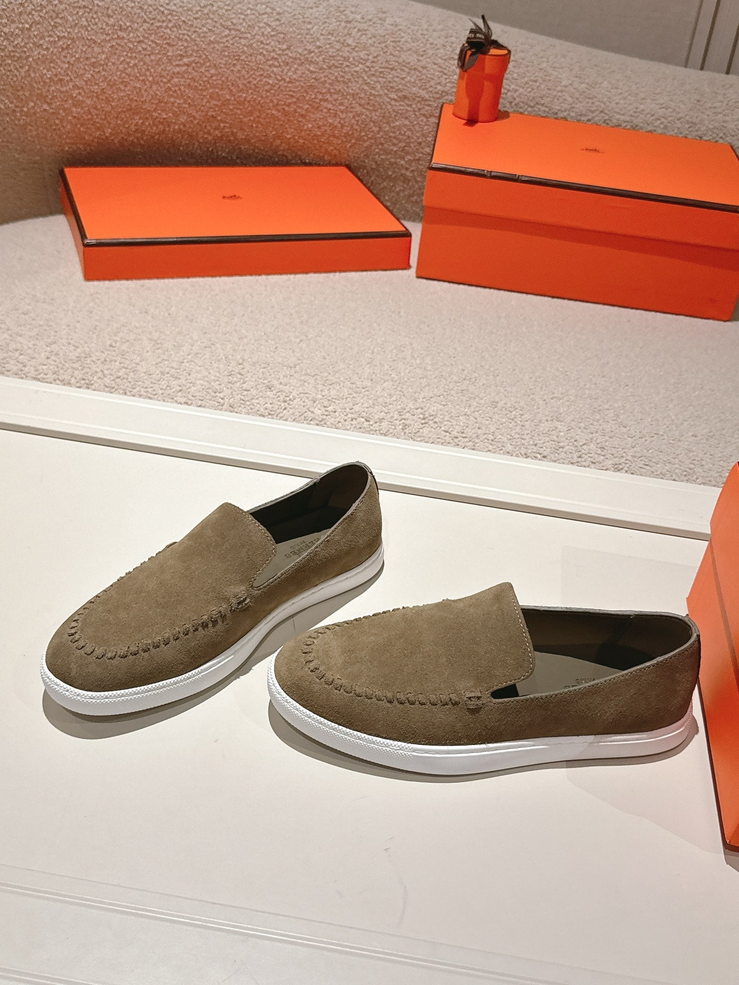 HM Julien Loafer Dark Khahi Suede 577427