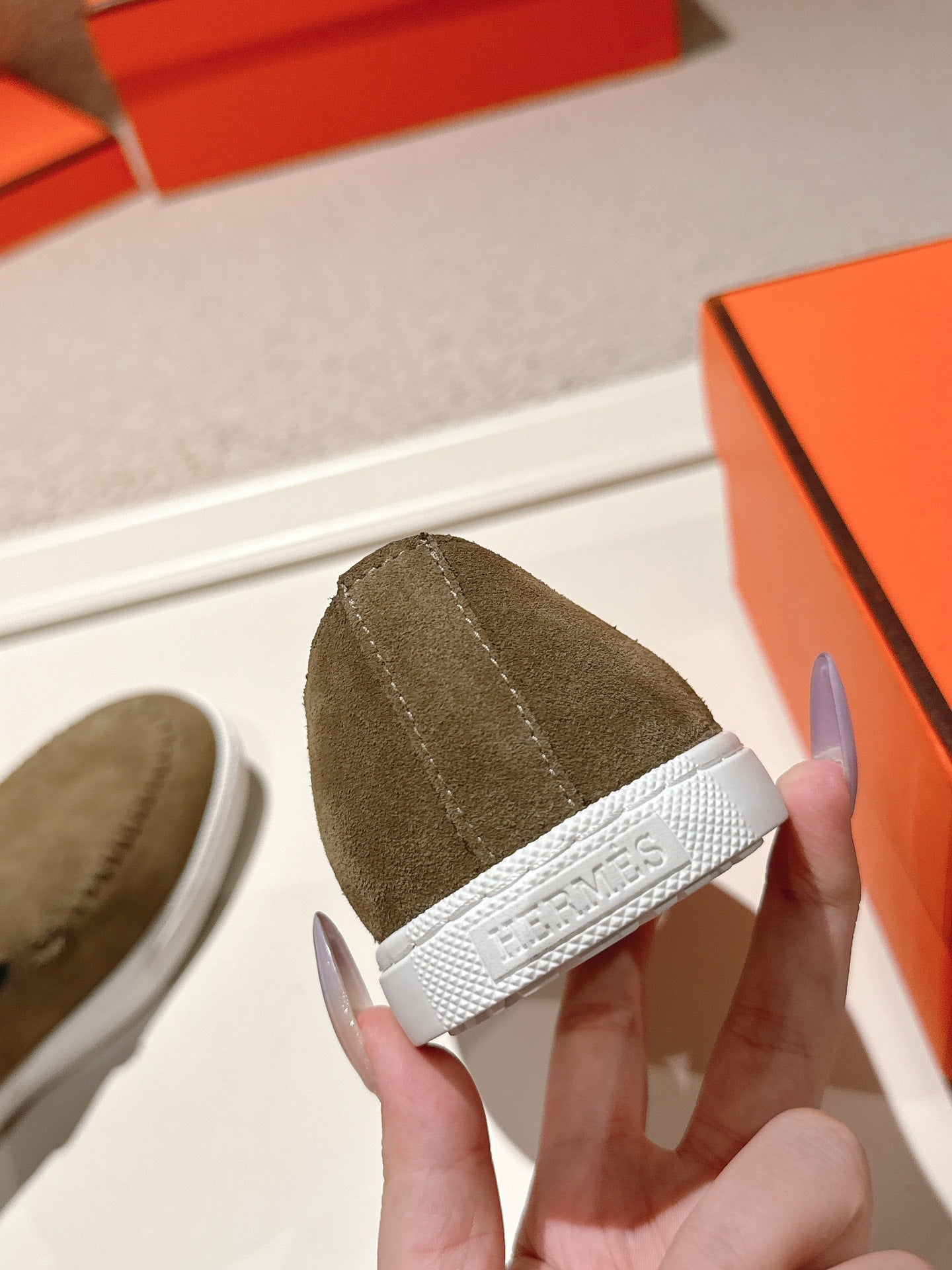 HM Julien Loafer Dark Khahi Suede 577427