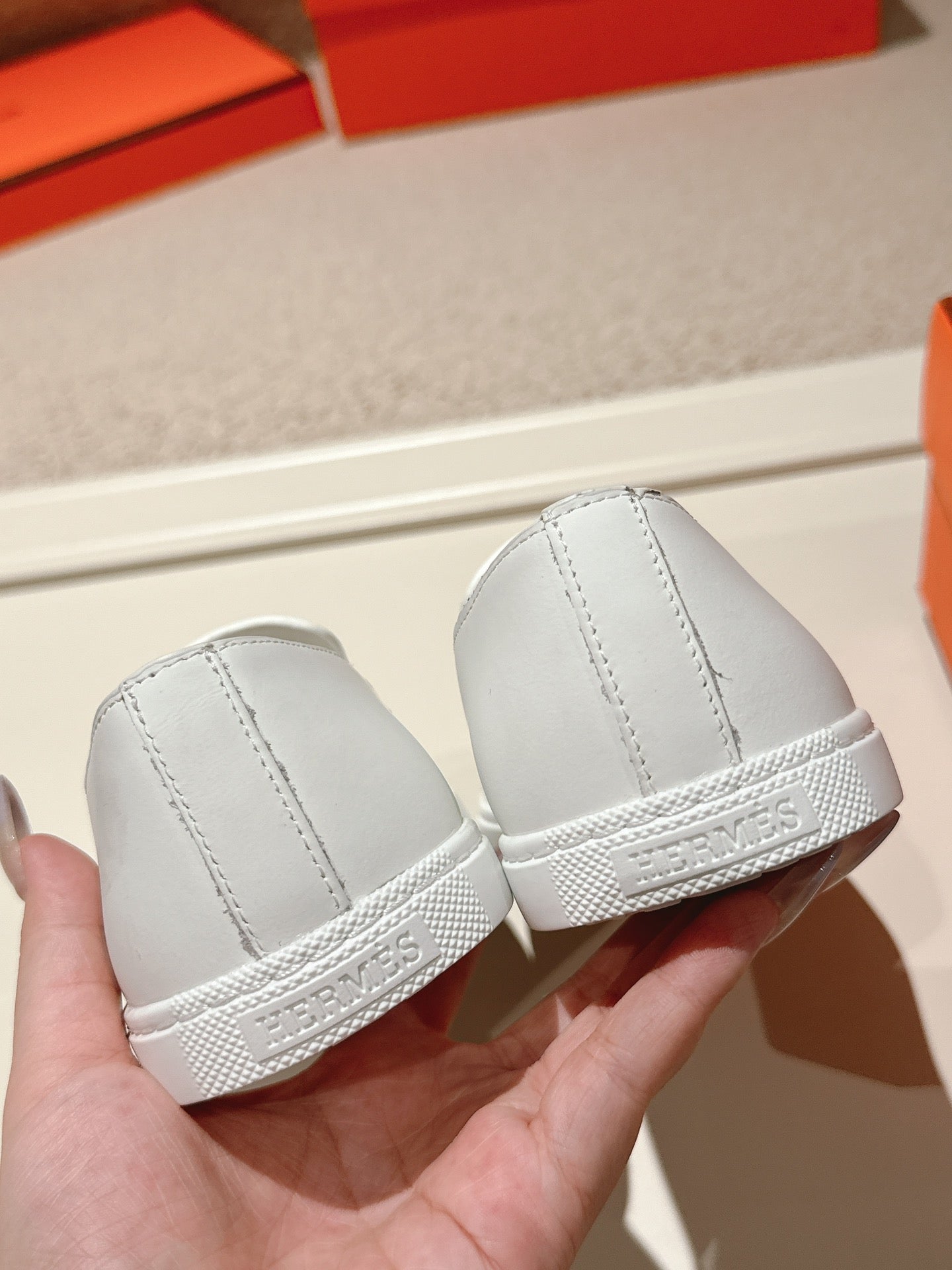 HM Julien Loafer White Calfskin 577429