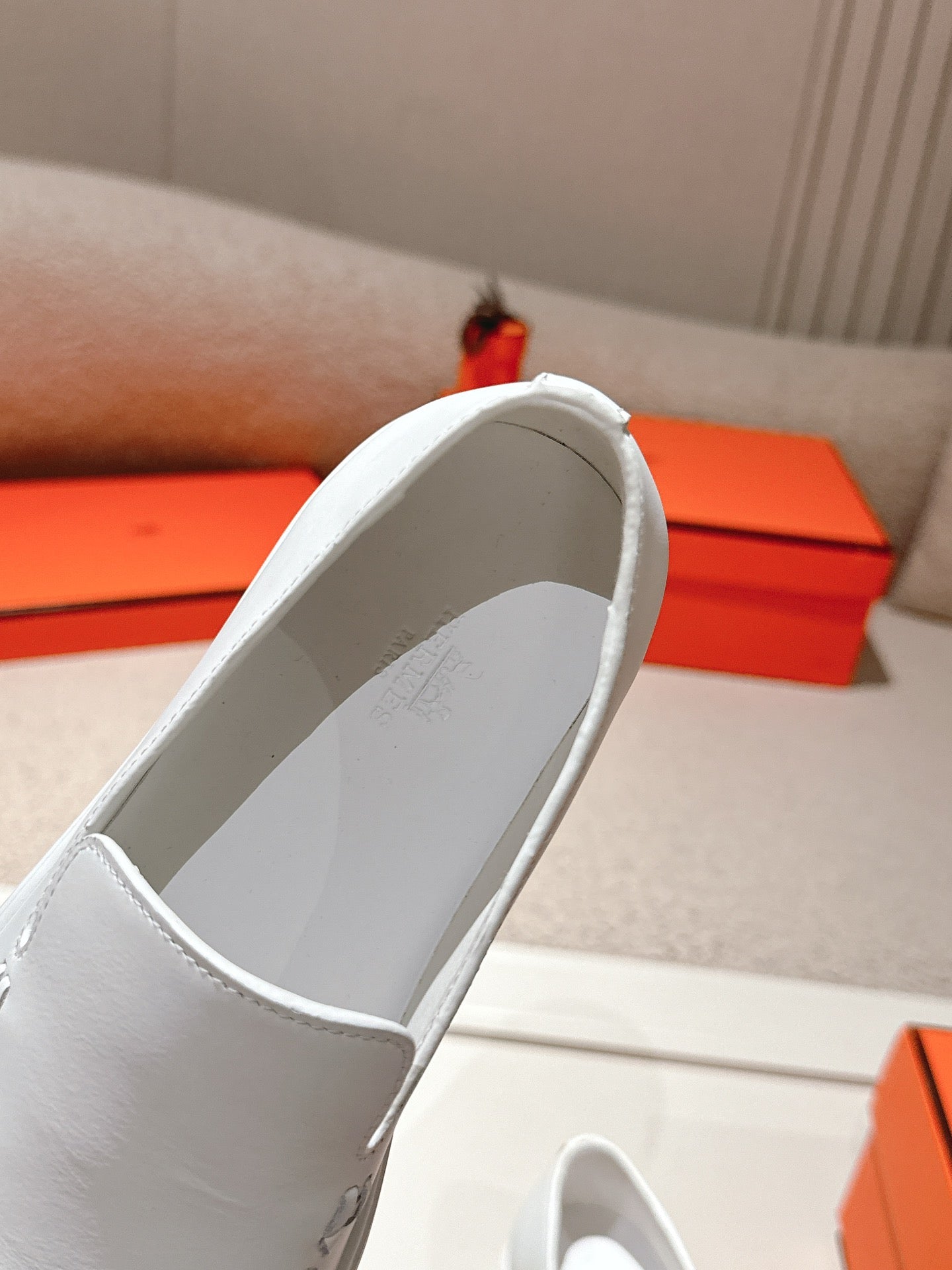 HM Julien Loafer White Calfskin 577429