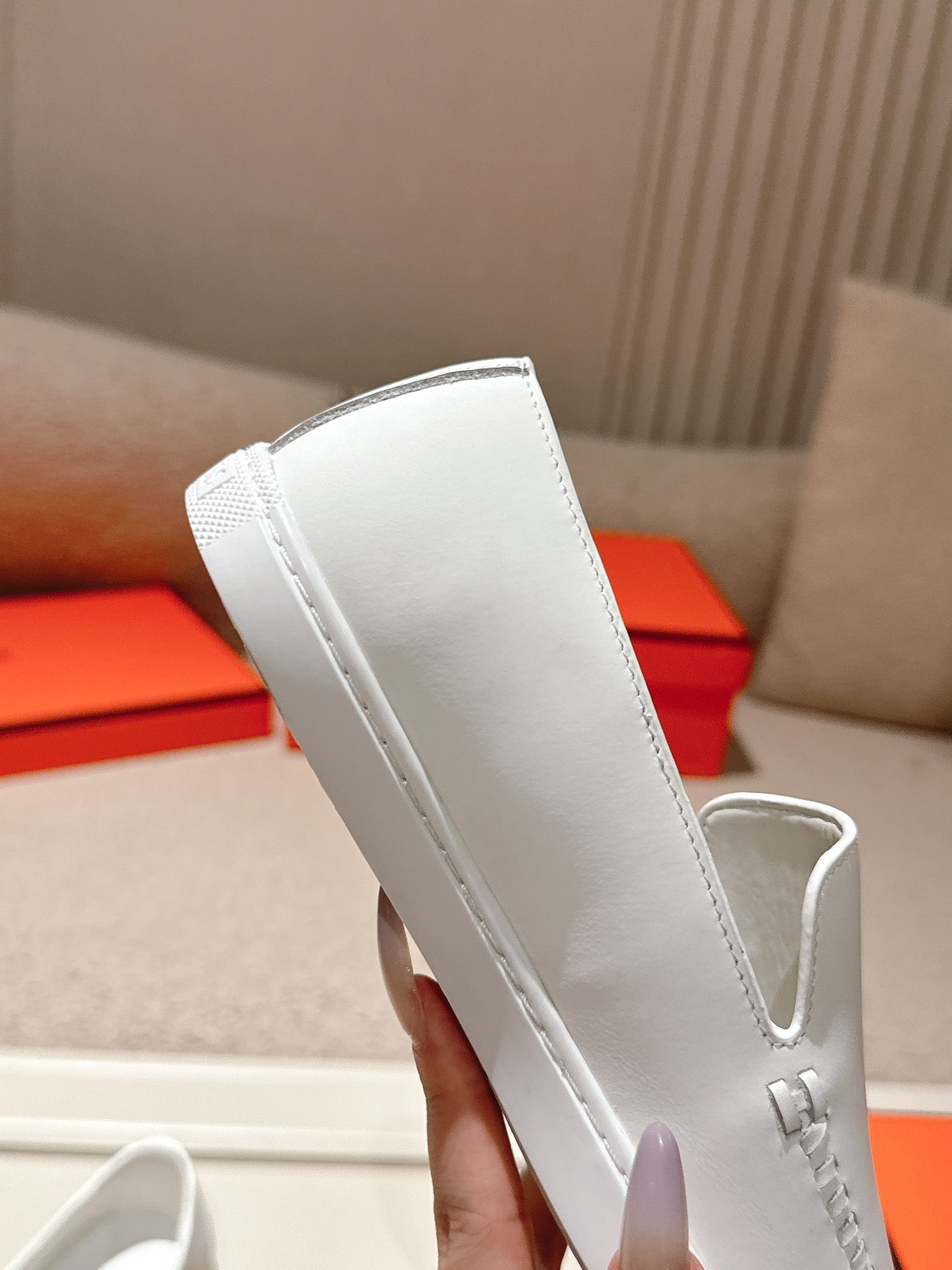 HM Julien Loafer White Calfskin 577429