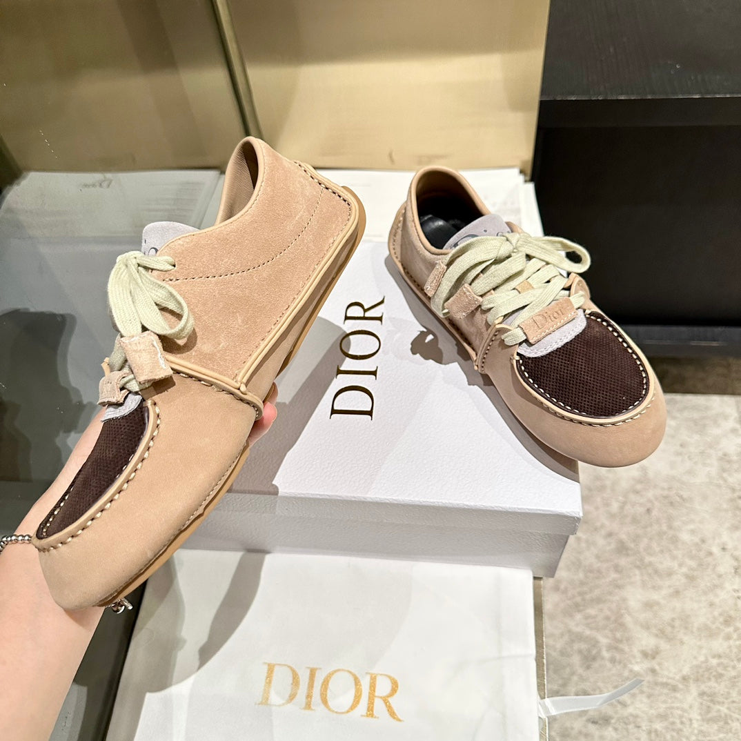 CD 26s Roadie Sneakers Brown White Suede Calfskin 157596