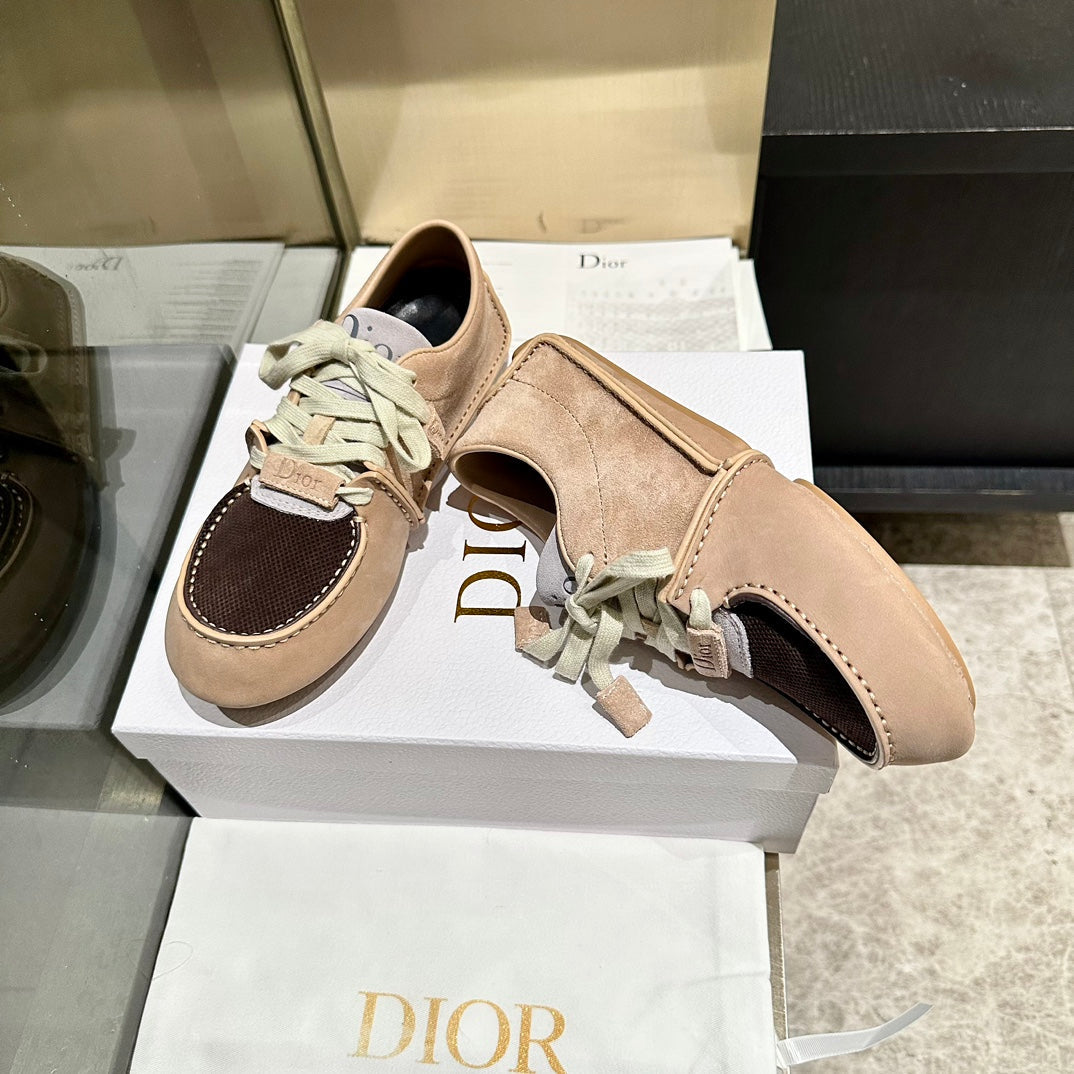 CD 26s Roadie Sneakers Beige Brown Suede Calfskin 157597