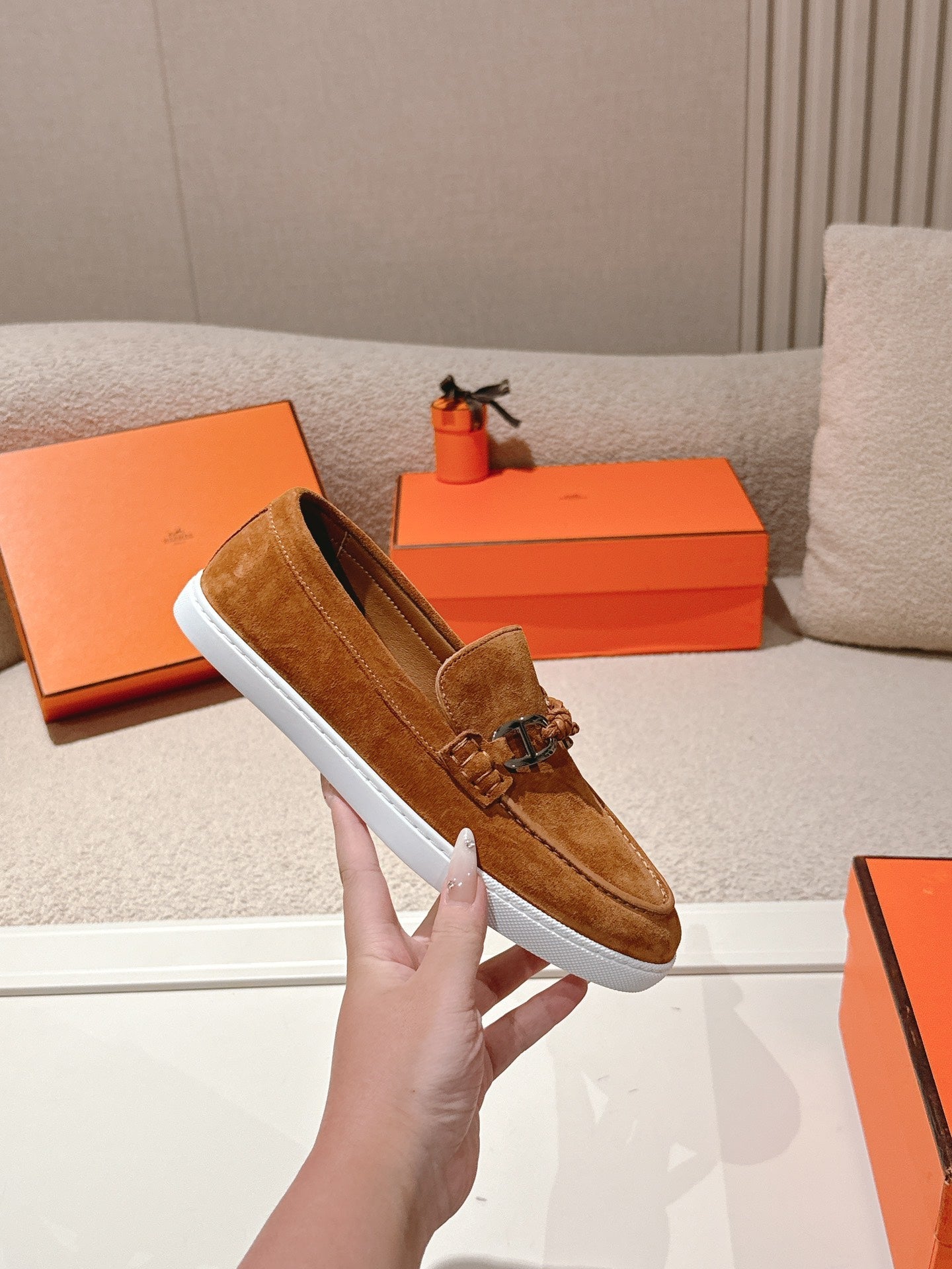 HM Ignacio Loafer Brown Suede 577448