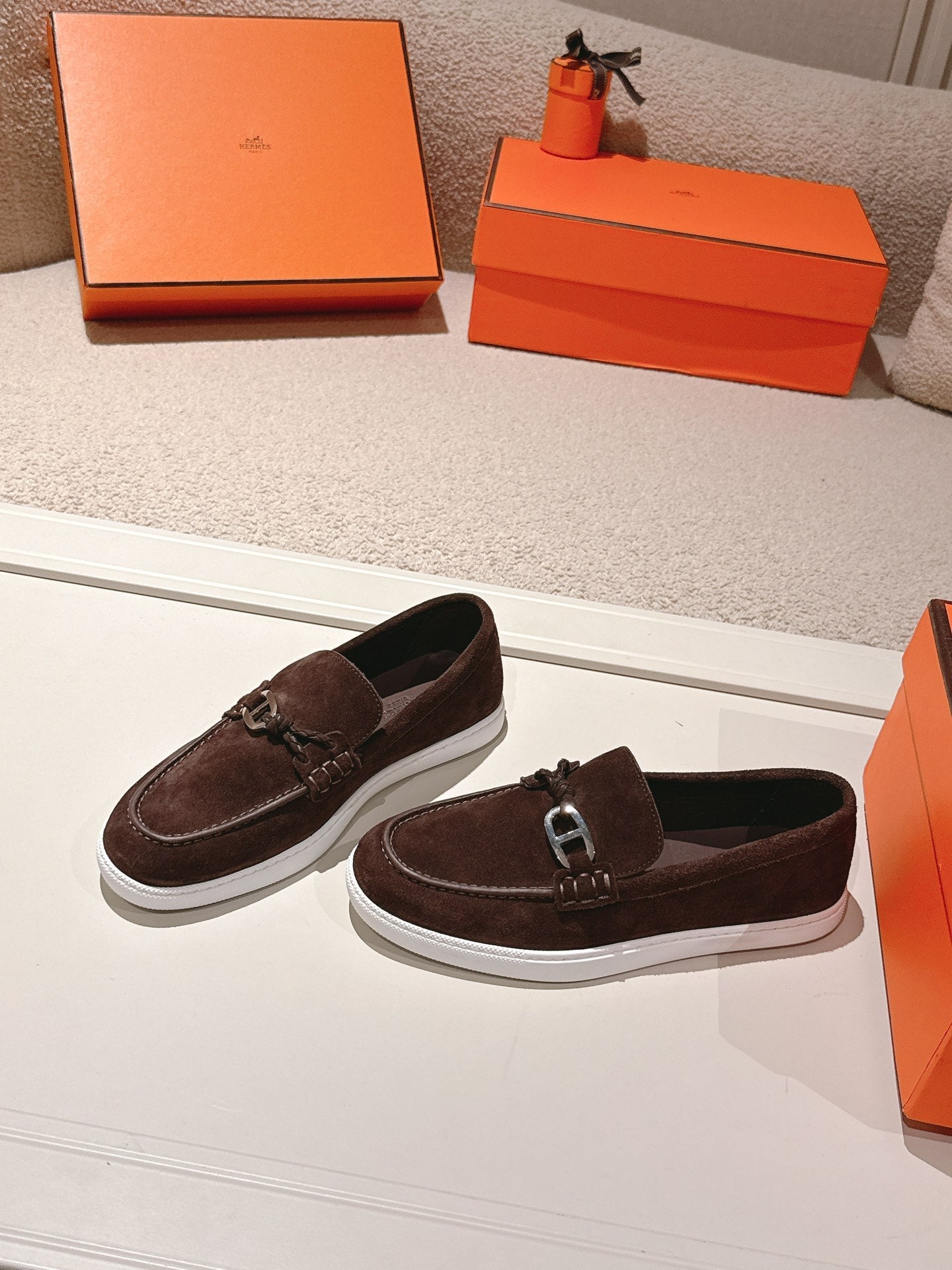 HM Ignacio Loafer Chocolate Suede 577445