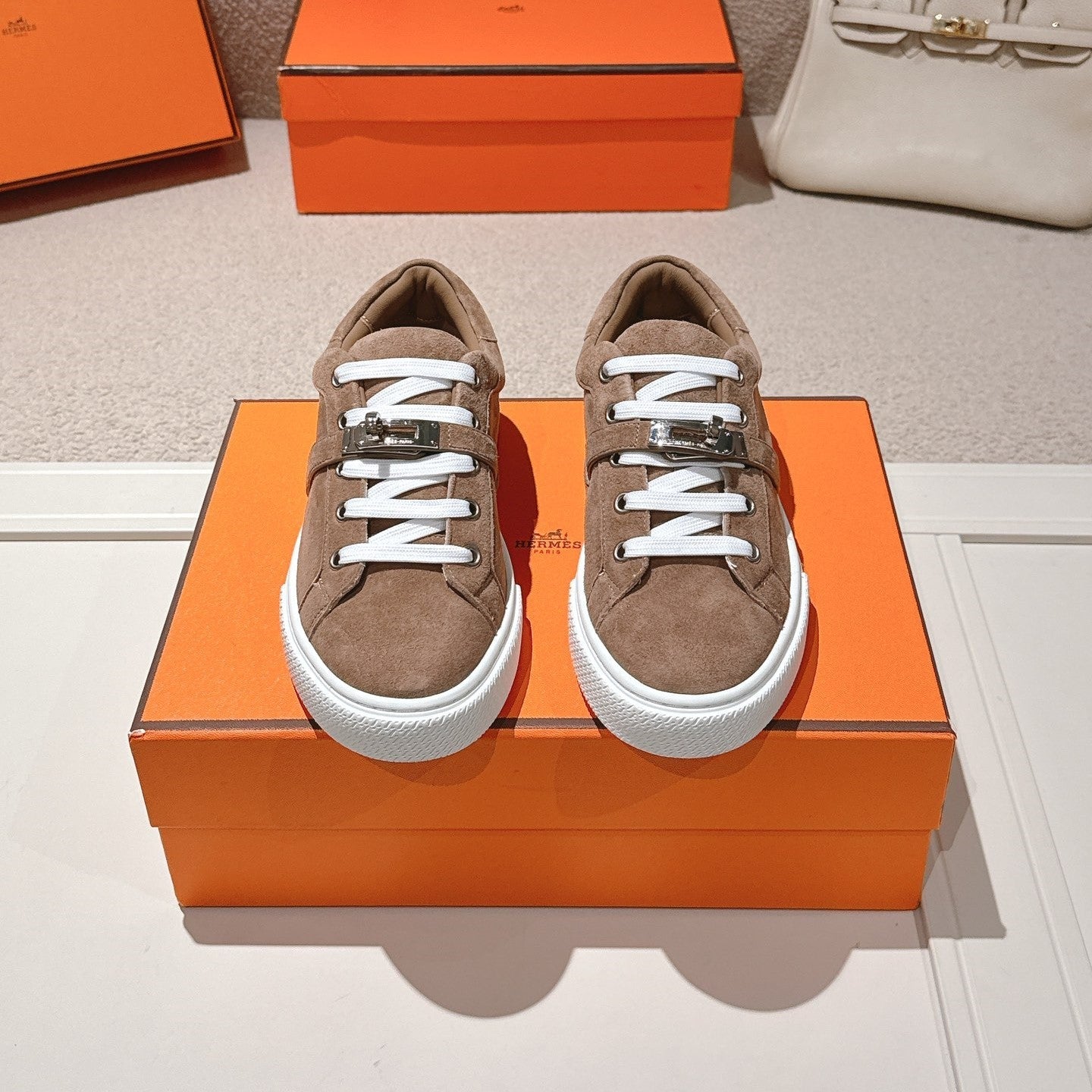 HM Day Sneakers Coffee Brown Suede 577516