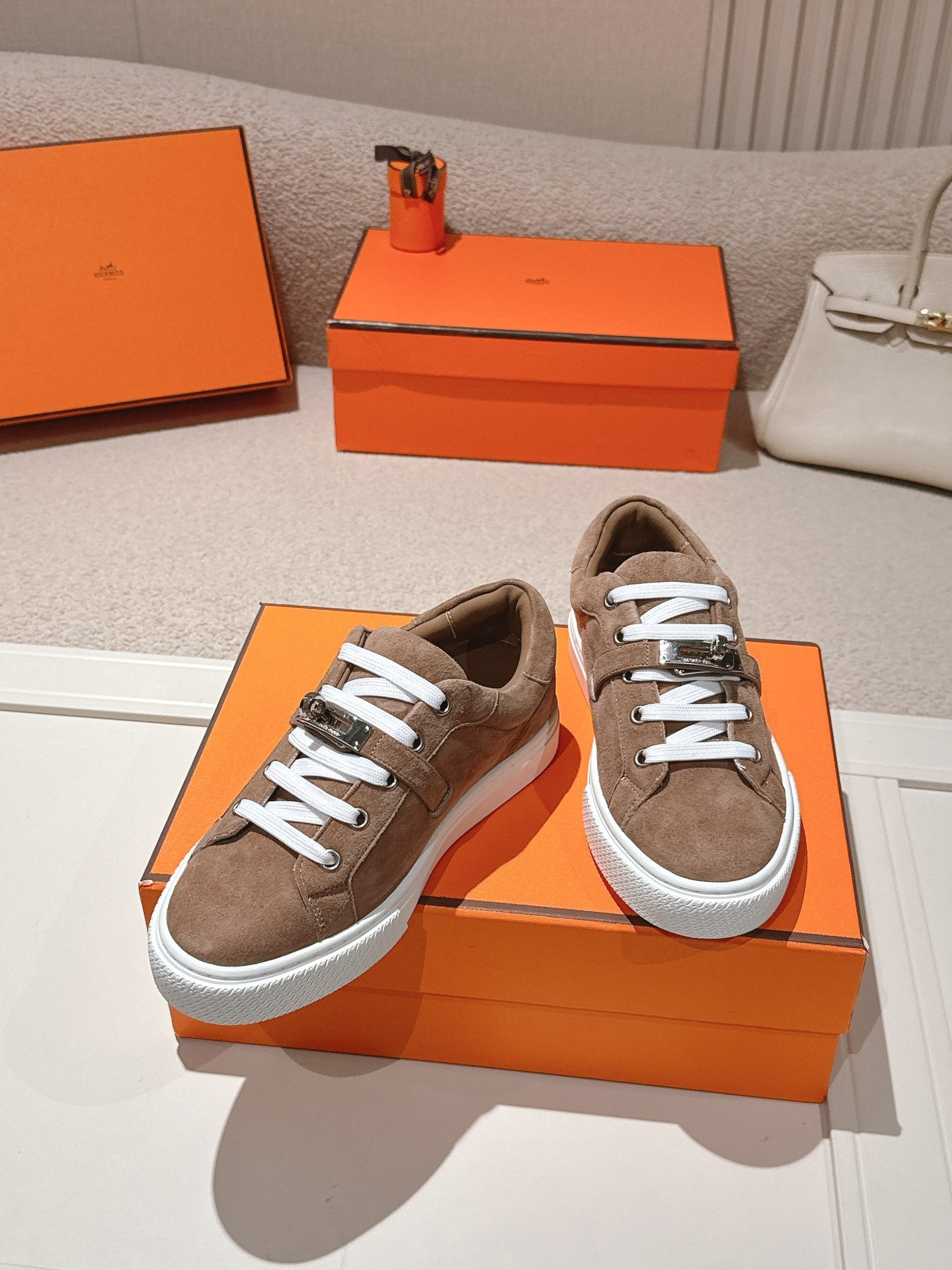 HM Day Sneakers Coffee Brown Suede 577516