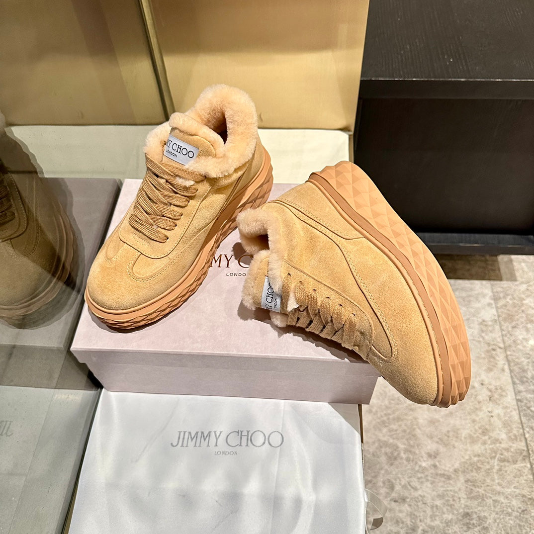 Jimmy Diamond Maxi Retro F Trainer Beige Suede Shearing 538895