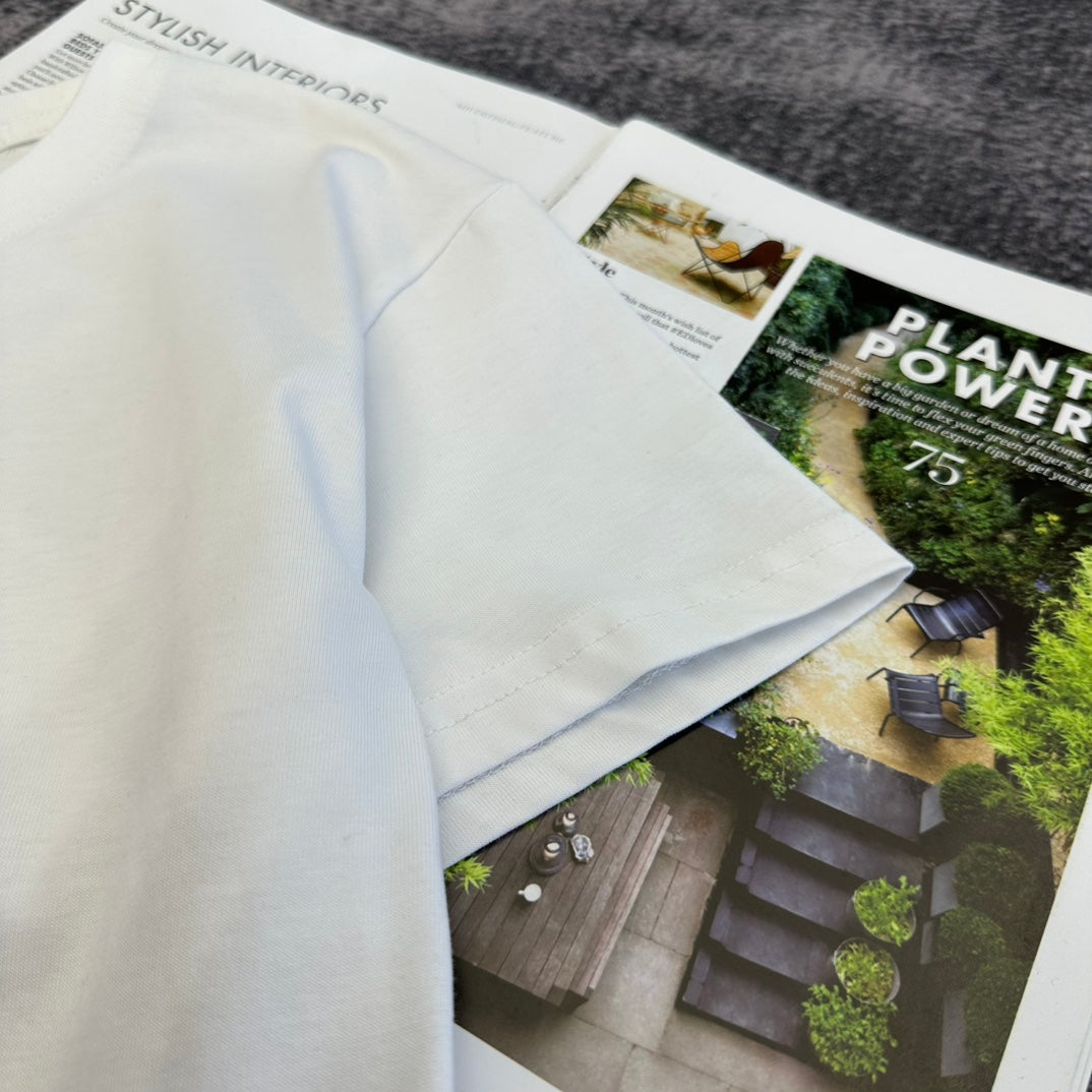 YSL SS26 Logo-Embossed T-Shirt Cotton 350819