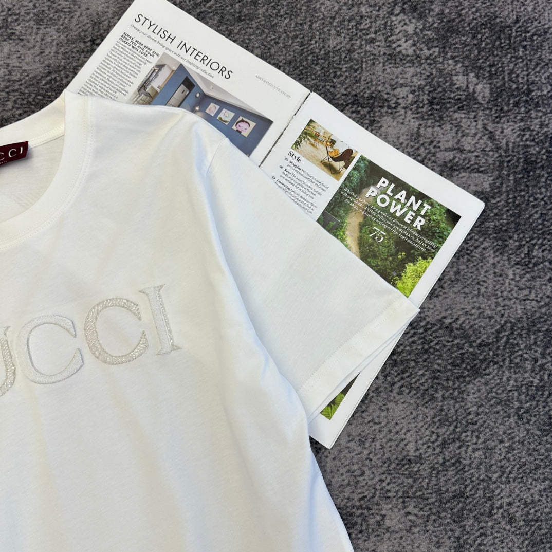 GG Short-Sleeve T-Shirt Embroidery Cotton 350855