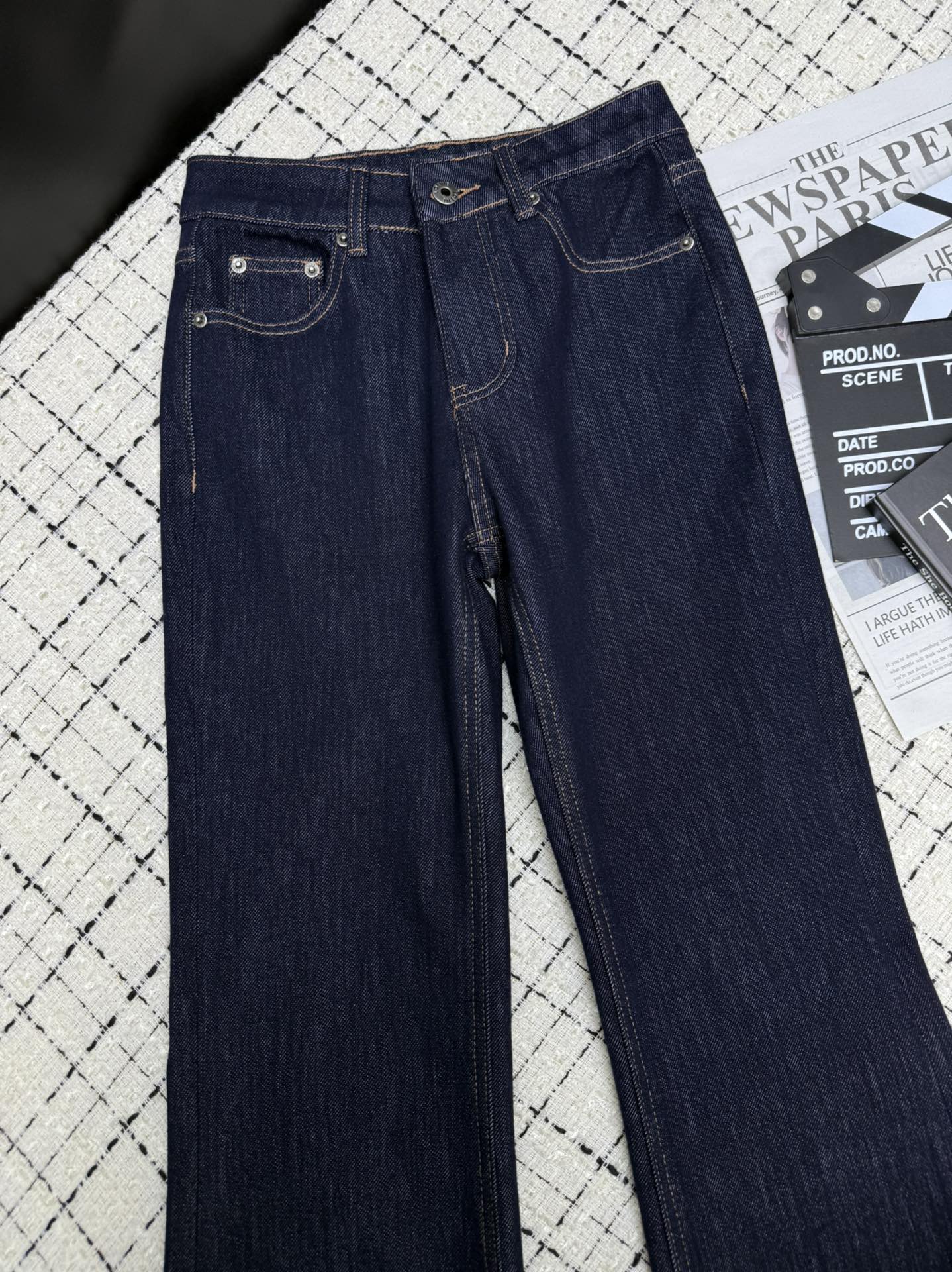 Loewe Flared Jeans Embroidered Logo Applique 404881