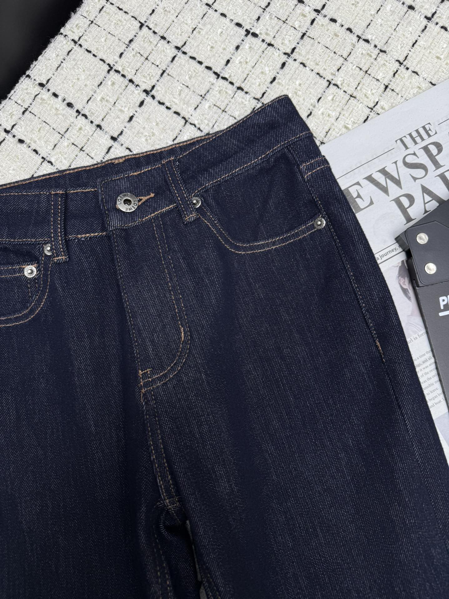 Loewe Flared Jeans Embroidered Logo Applique 404881