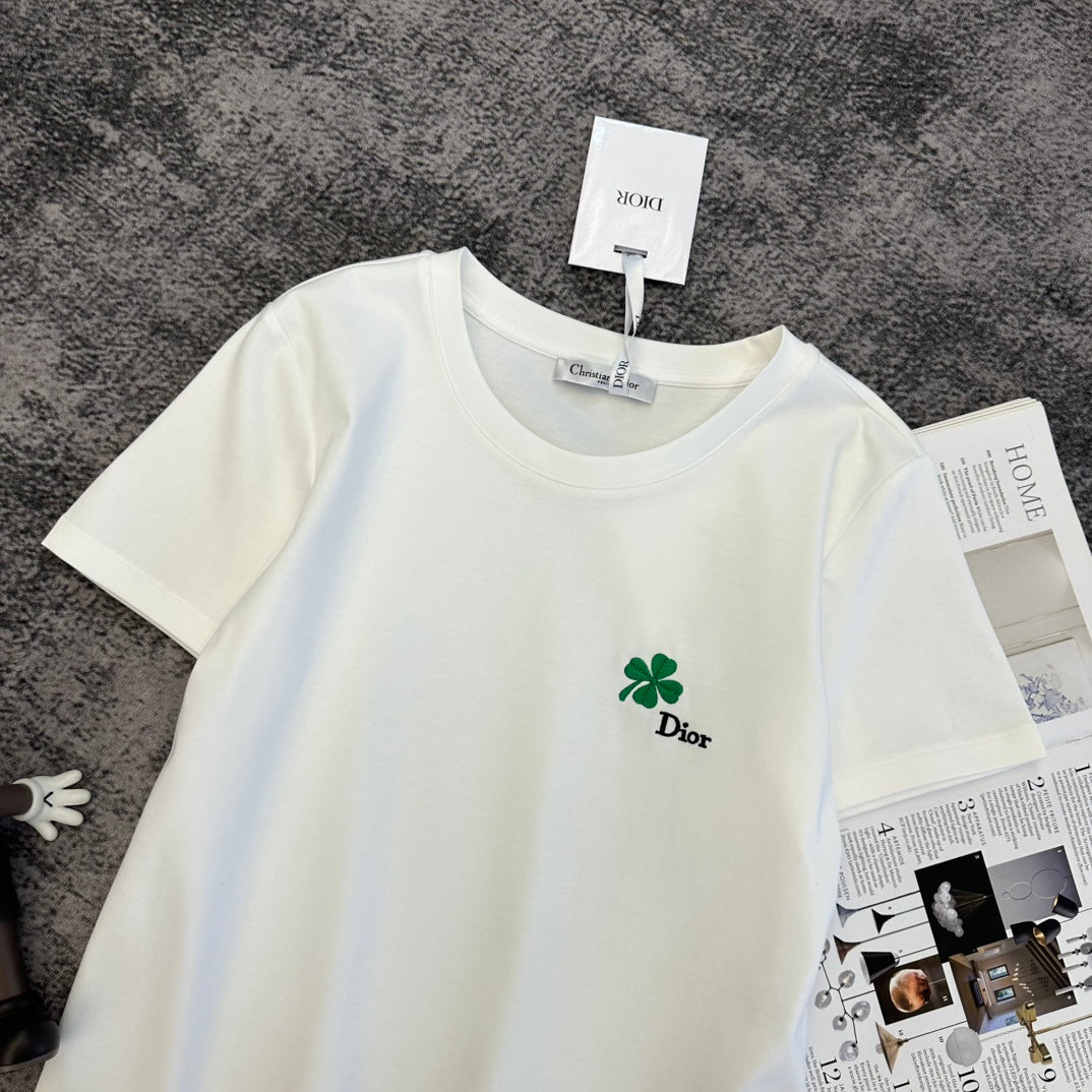 CD SS26 Lucky Clover T-Shirt Cotton 350865
