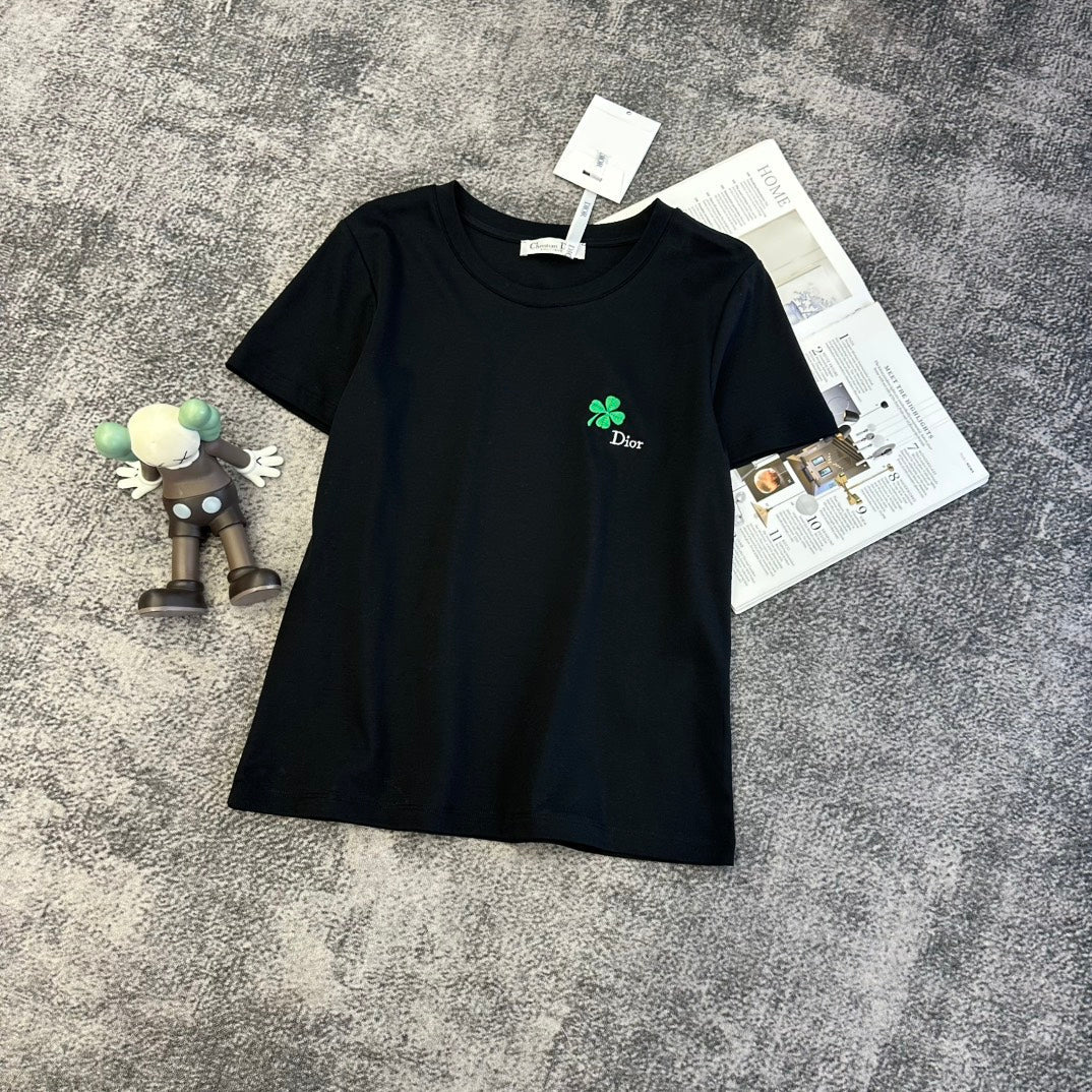 CD SS26 Lucky Clover T-Shirt Cotton 350865