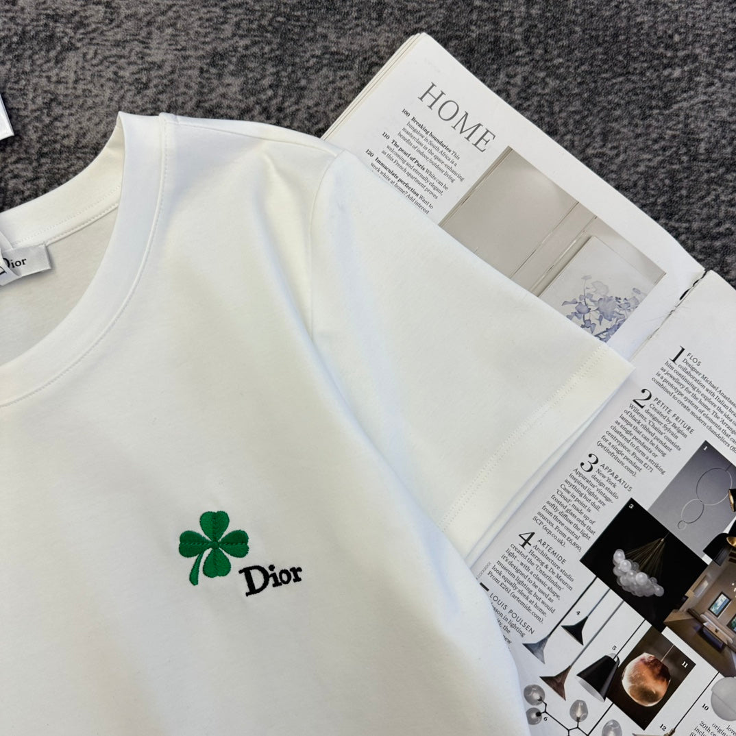 CD SS26 Lucky Clover T-Shirt Cotton 350865