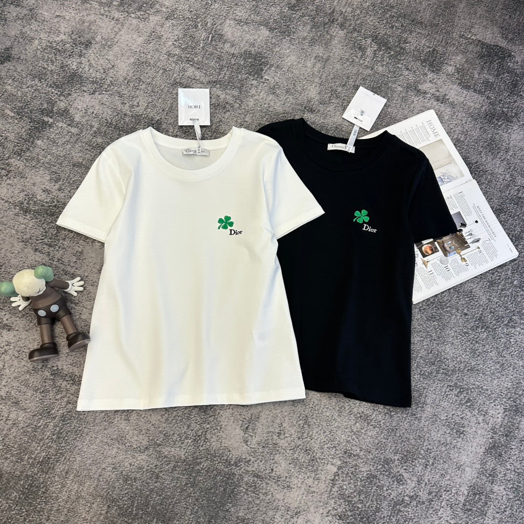 CD SS26 Lucky Clover T-Shirt Cotton 350865