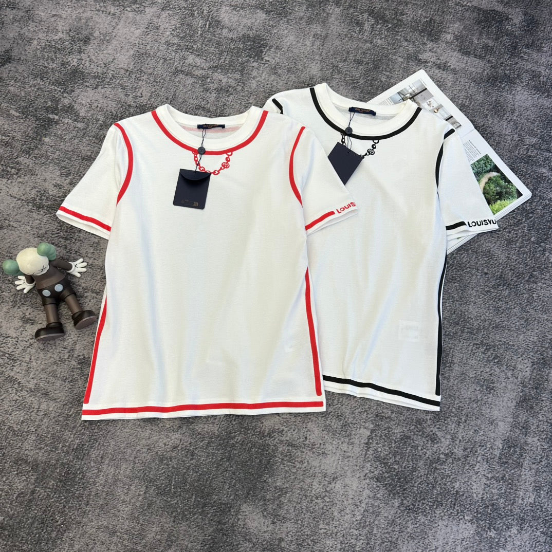 LV SS26 Short-Sleeve T-Shirt White Cotton 350742