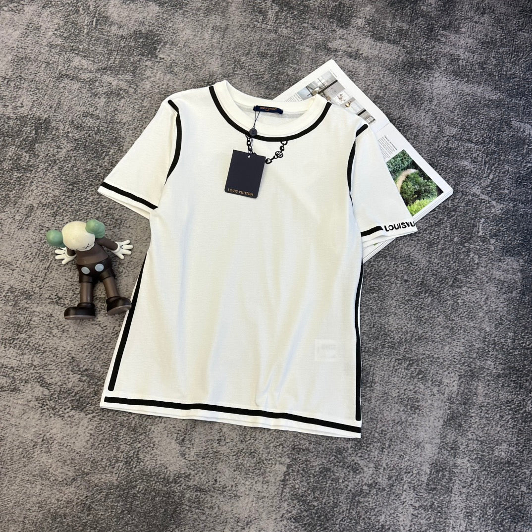 LV SS26 Short-Sleeve T-Shirt White Cotton 350742