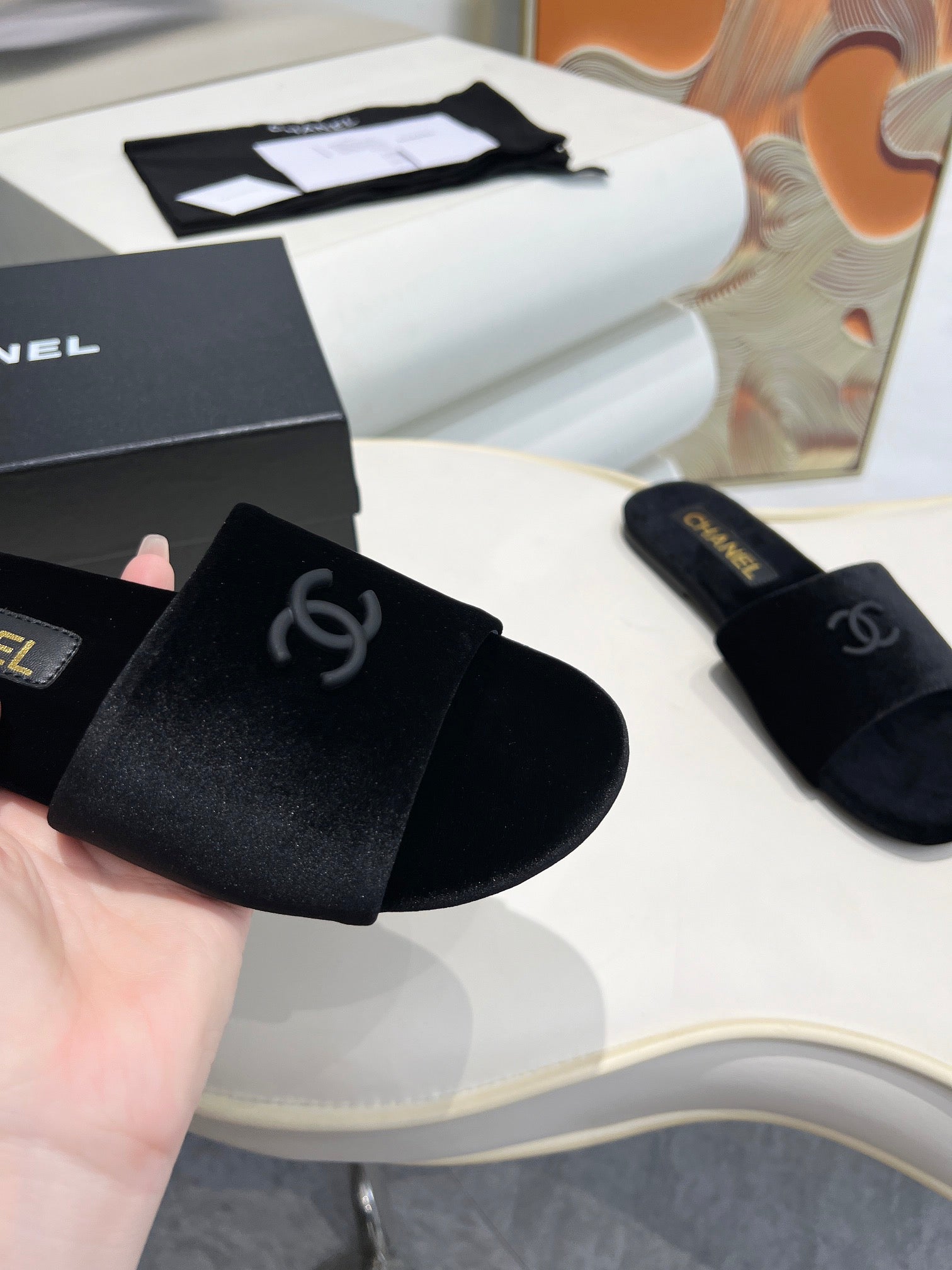CC 26s Slide Black Velvet 684904