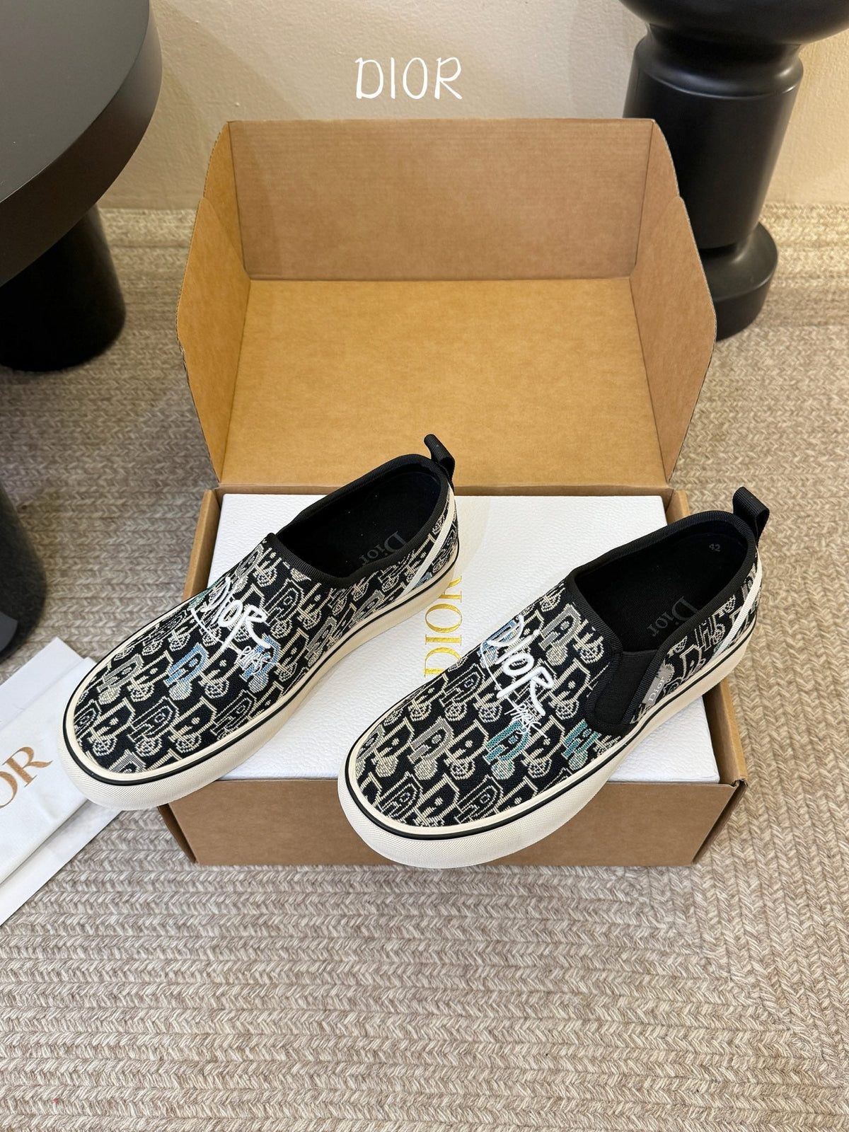 Dior 26s Walk'n'Dior Slip-On Sneakers Multicolor Dior Oblique Embroidered Canvas Style 06