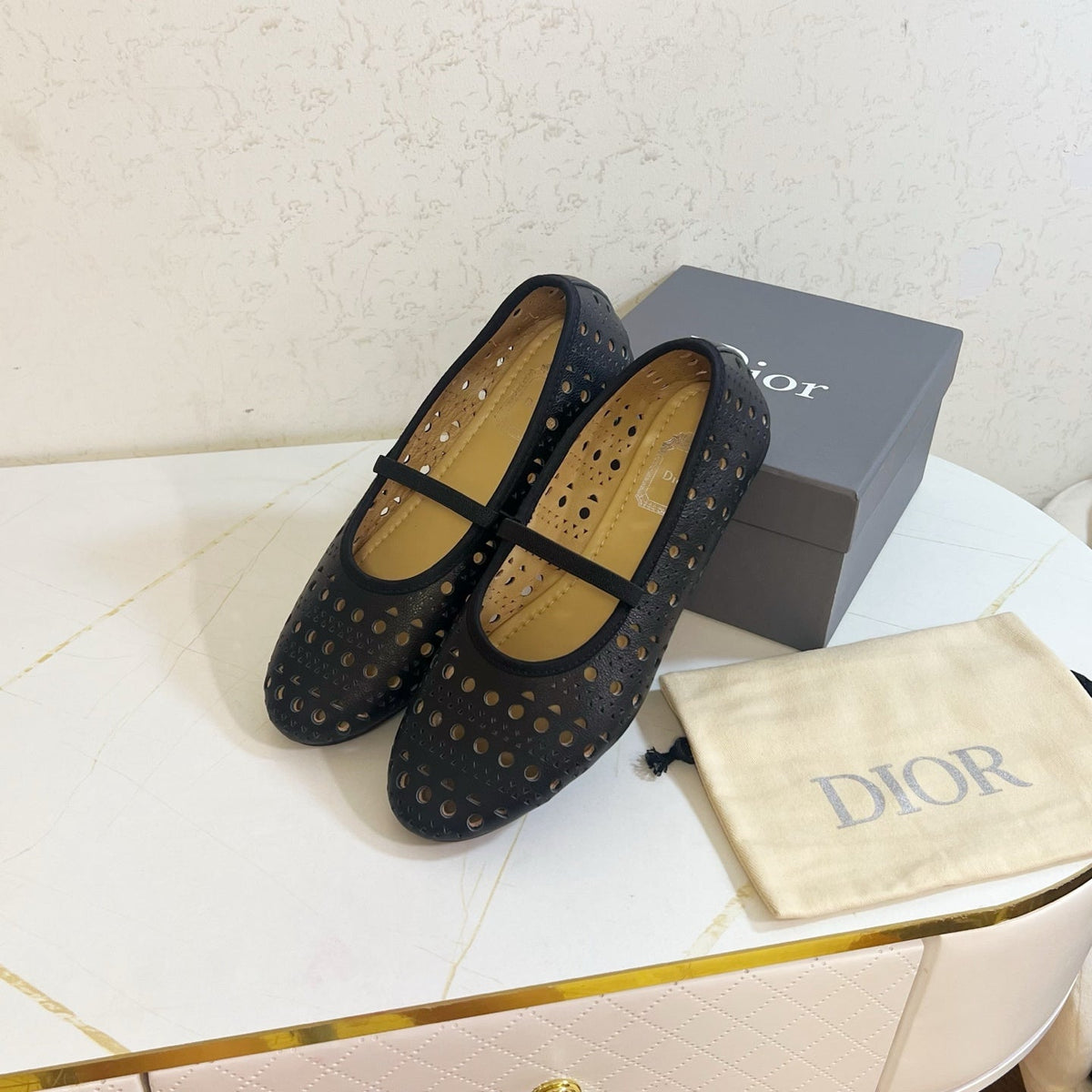 Dior 26s Mary Jane Flats Black Calfskin