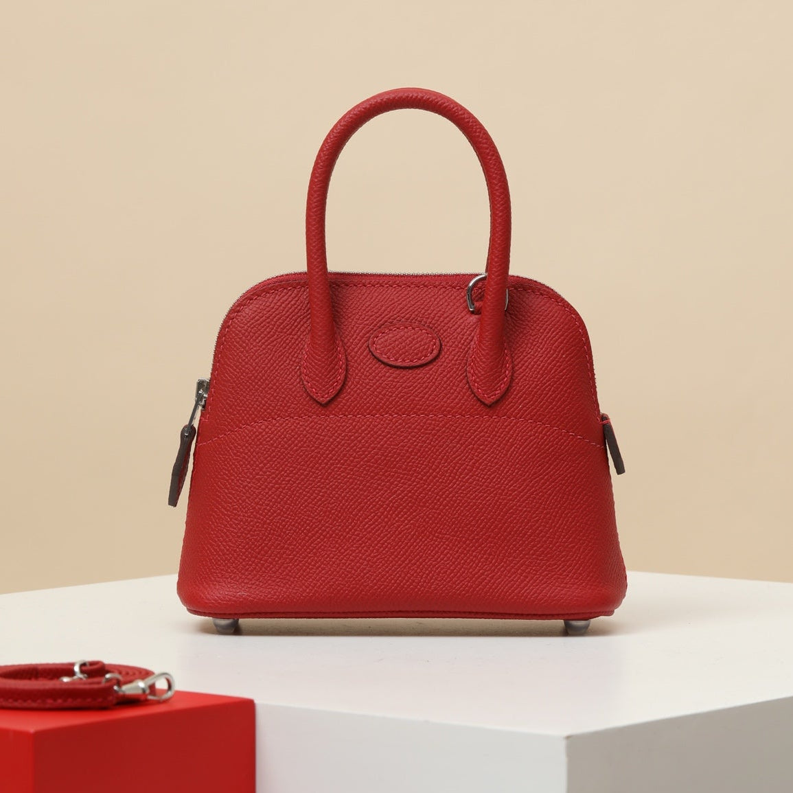 High-end Hermes 2026 Mini Bolide Bag 15cm Epsom Leather