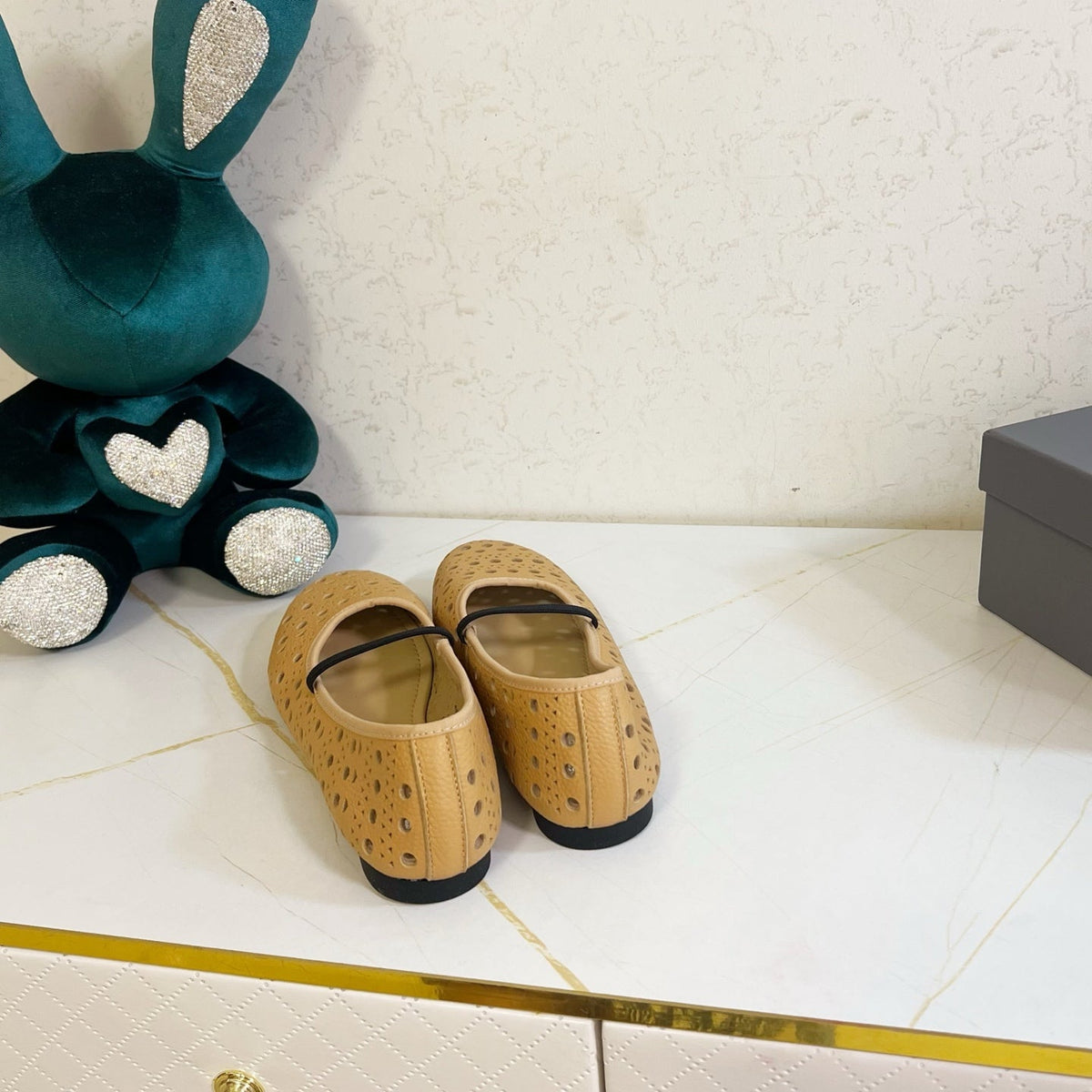 Dior 26s Mary Jane Flats Dark Beige Calfskin