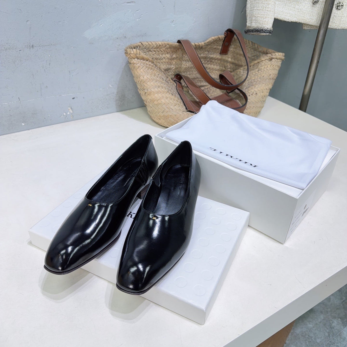 Khaite 26s Colt Loafers 1.2cm Black Leather 107778