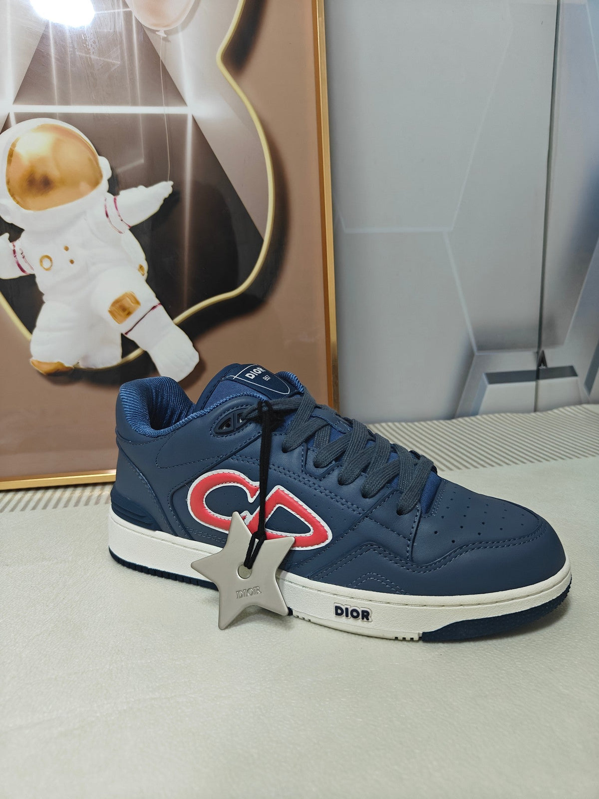 CD 26s Low Top Sneaker Dark Blue Calfskin 624195
