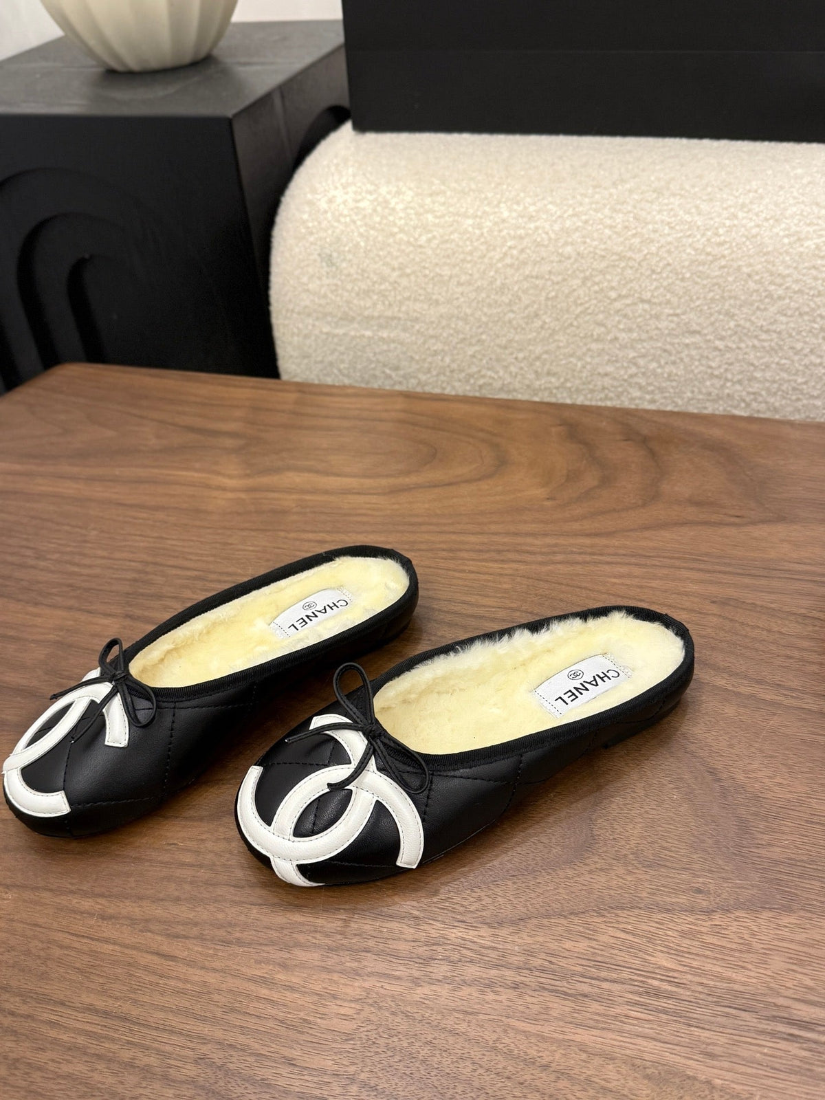 Chanel 2026 Cambon Mule Leather Wool 173187