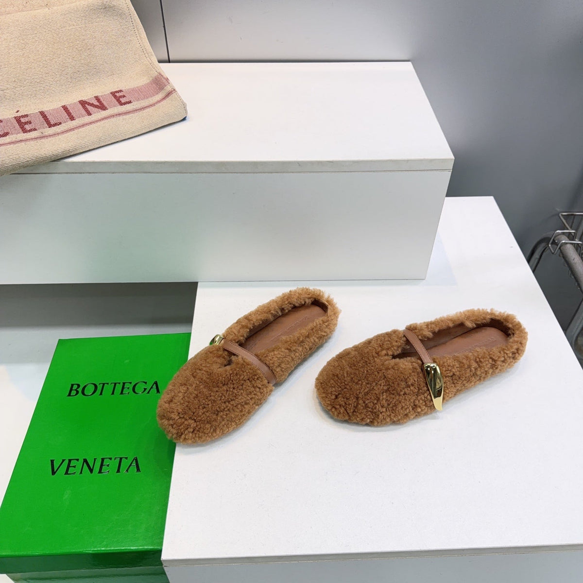 BV 2026 Rosa Mule With Metal Buckles Wool 171207