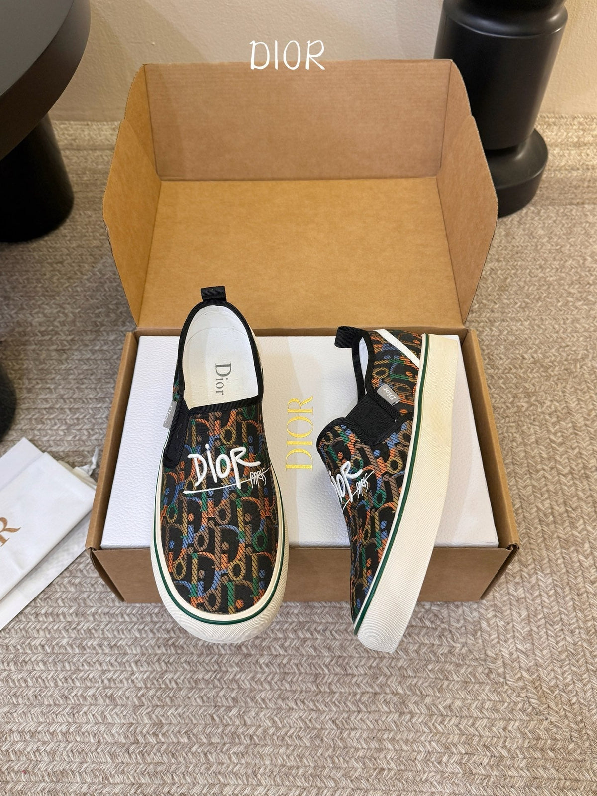 Dior 26s Walk'n'Dior Slip-On Sneakers Multicolor Dior Oblique Embroidered Canvas Style 04