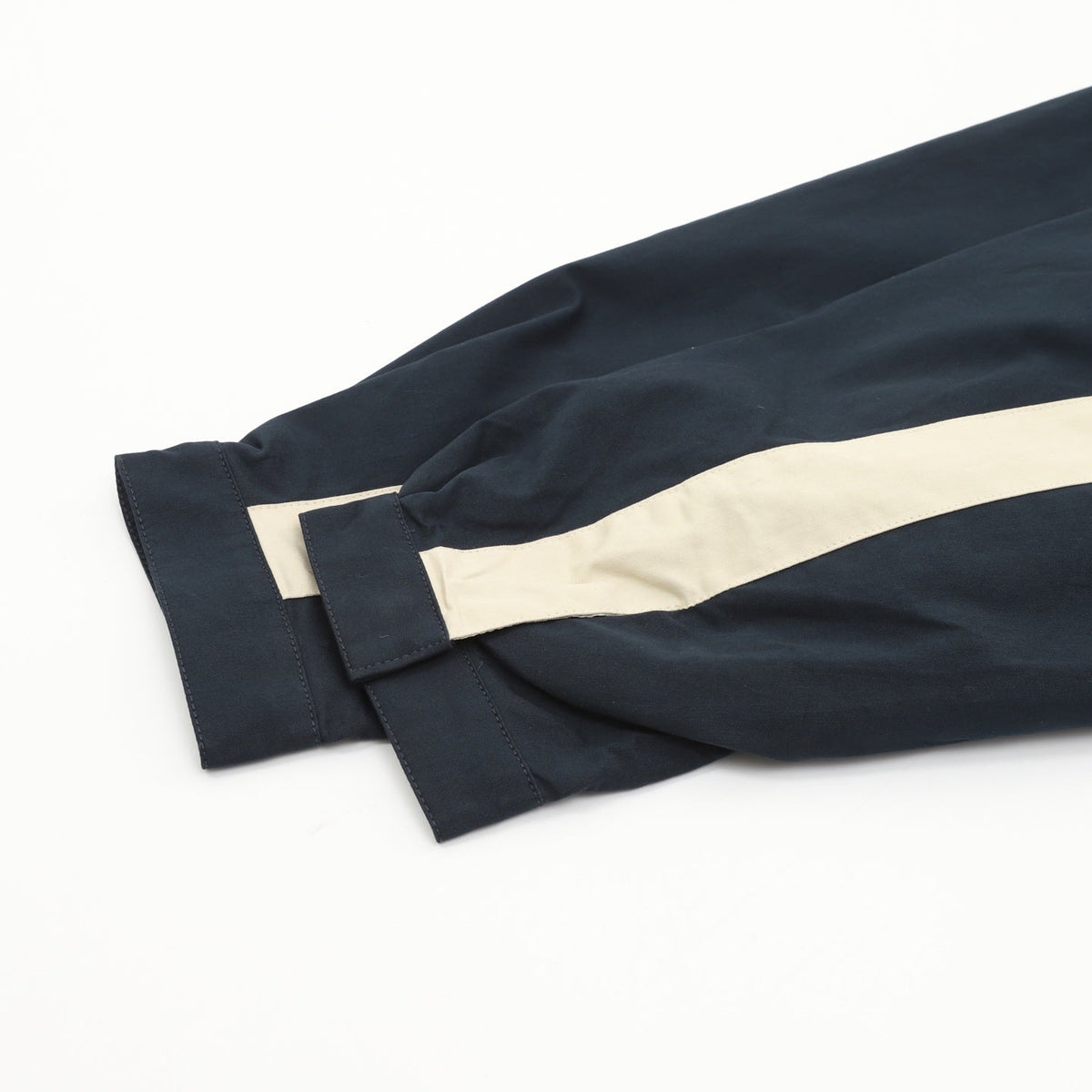 YSL 26s Track Jacket Navy Blue Beige Stripe Men