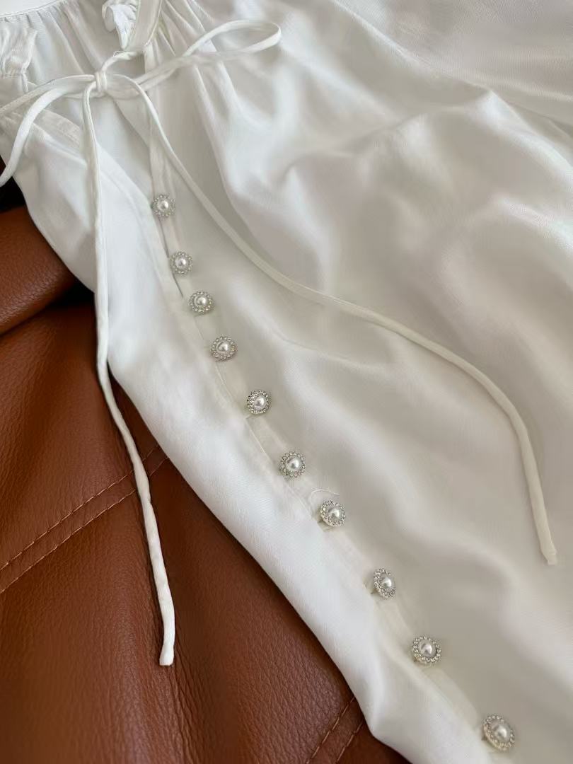 DIOR Blouse White Rayon