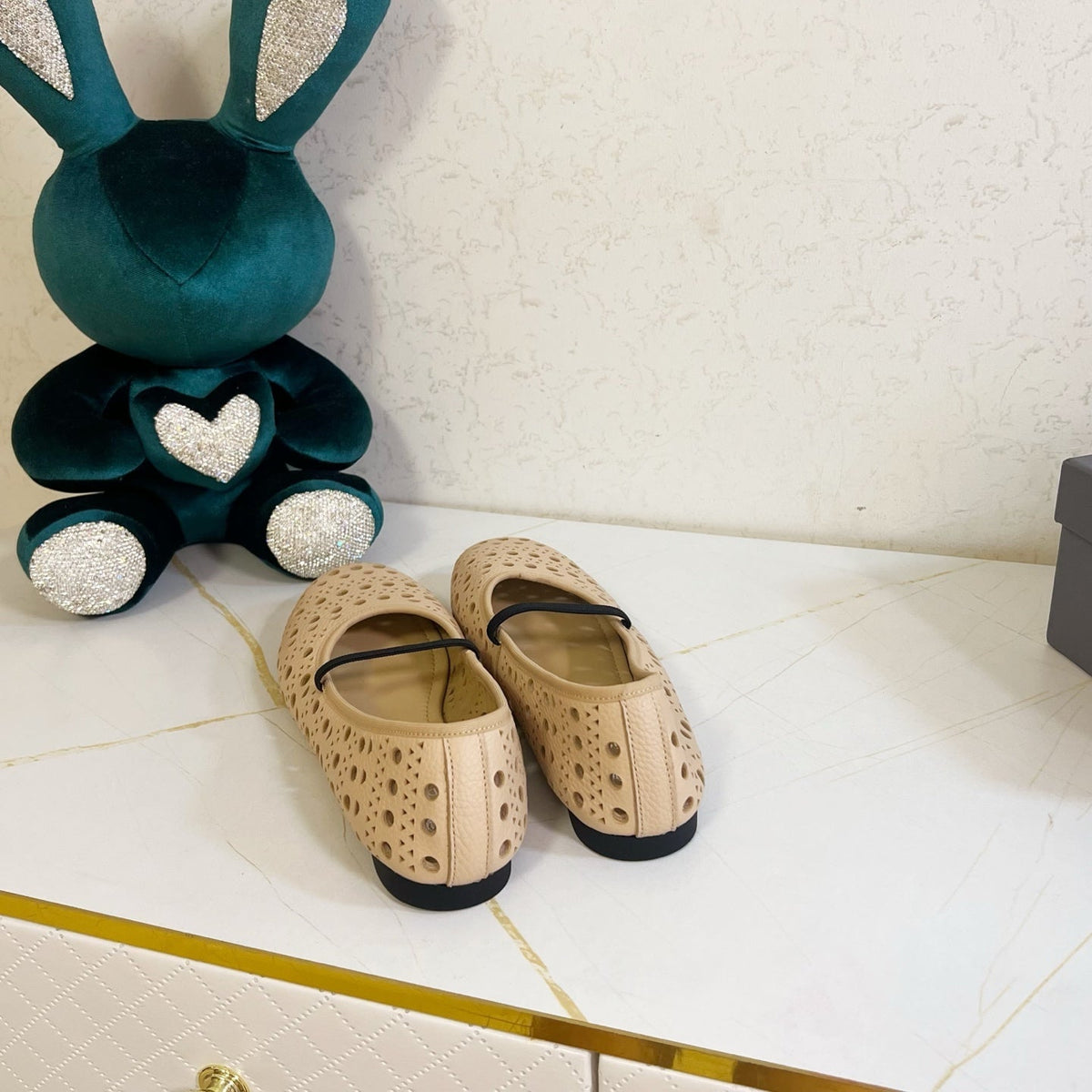 Dior 26s Mary Jane Flats Beige Calfskin