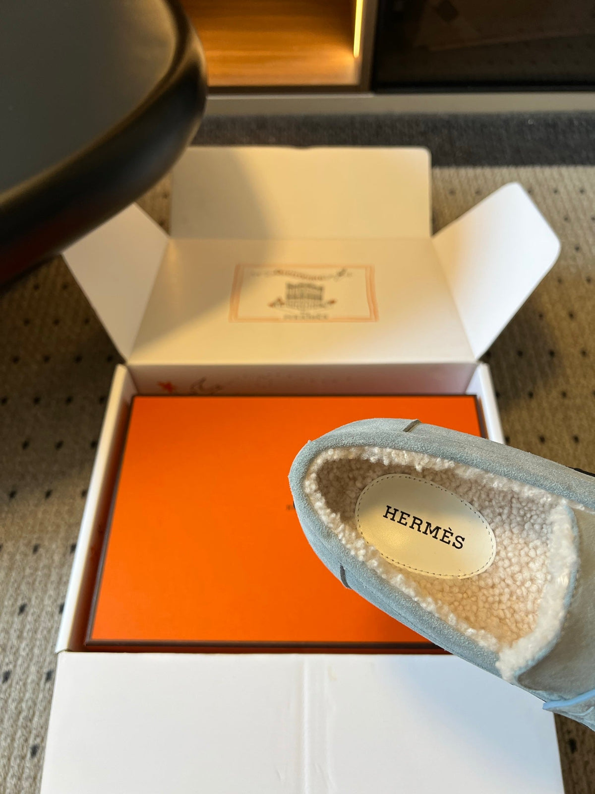 HM 26S Destin Loafers Light Blue Suede