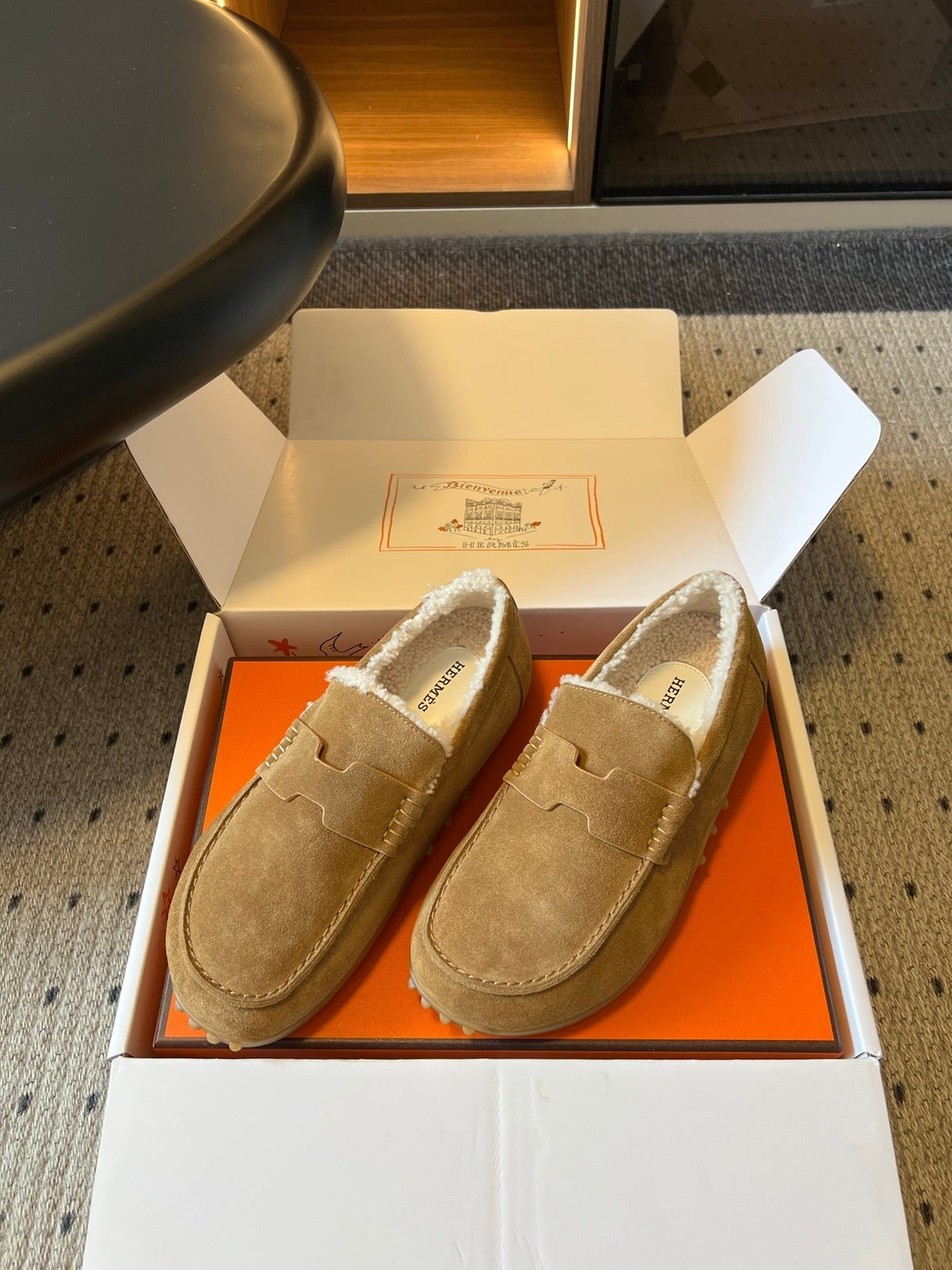HM 26S Destin Loafers Light Brown Suede