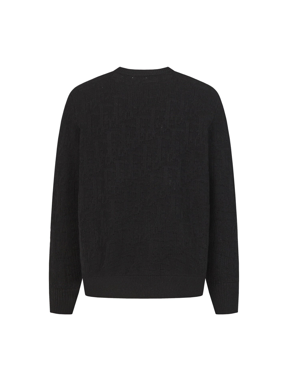 Dior 26s Crewneck Sweater Black Dior Oblique Jacquard Wool Men