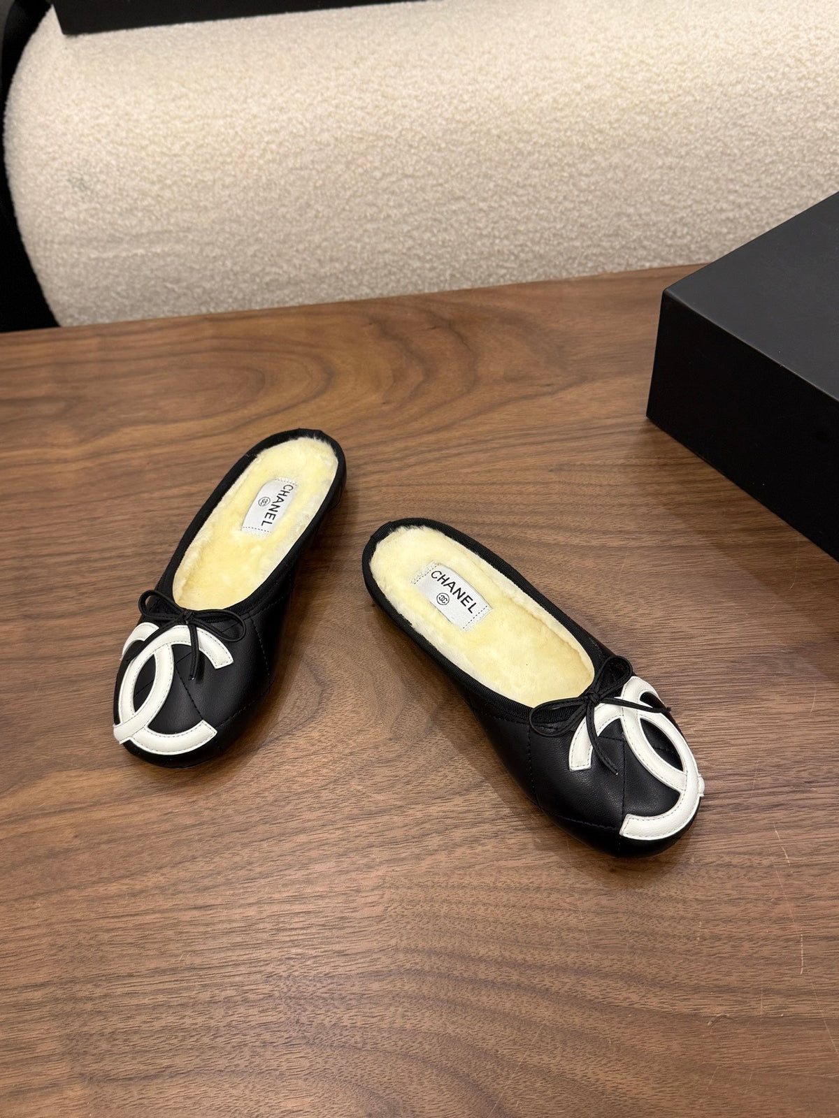 Chanel 2026 Cambon Mule Leather Wool 173187