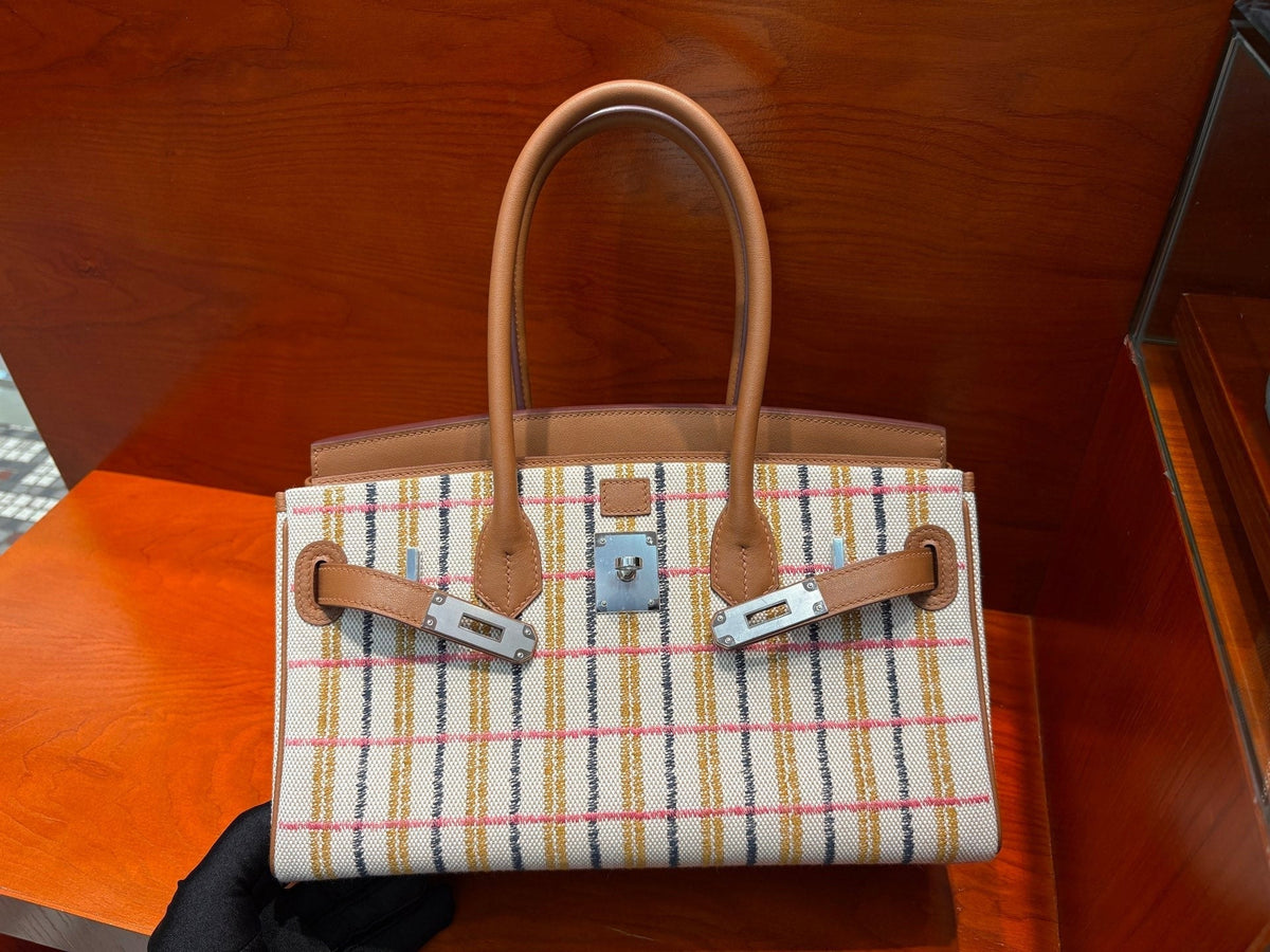 High-end Hermes 2026 Birkin Bag 29cm Gold Swift Leather And Canvas